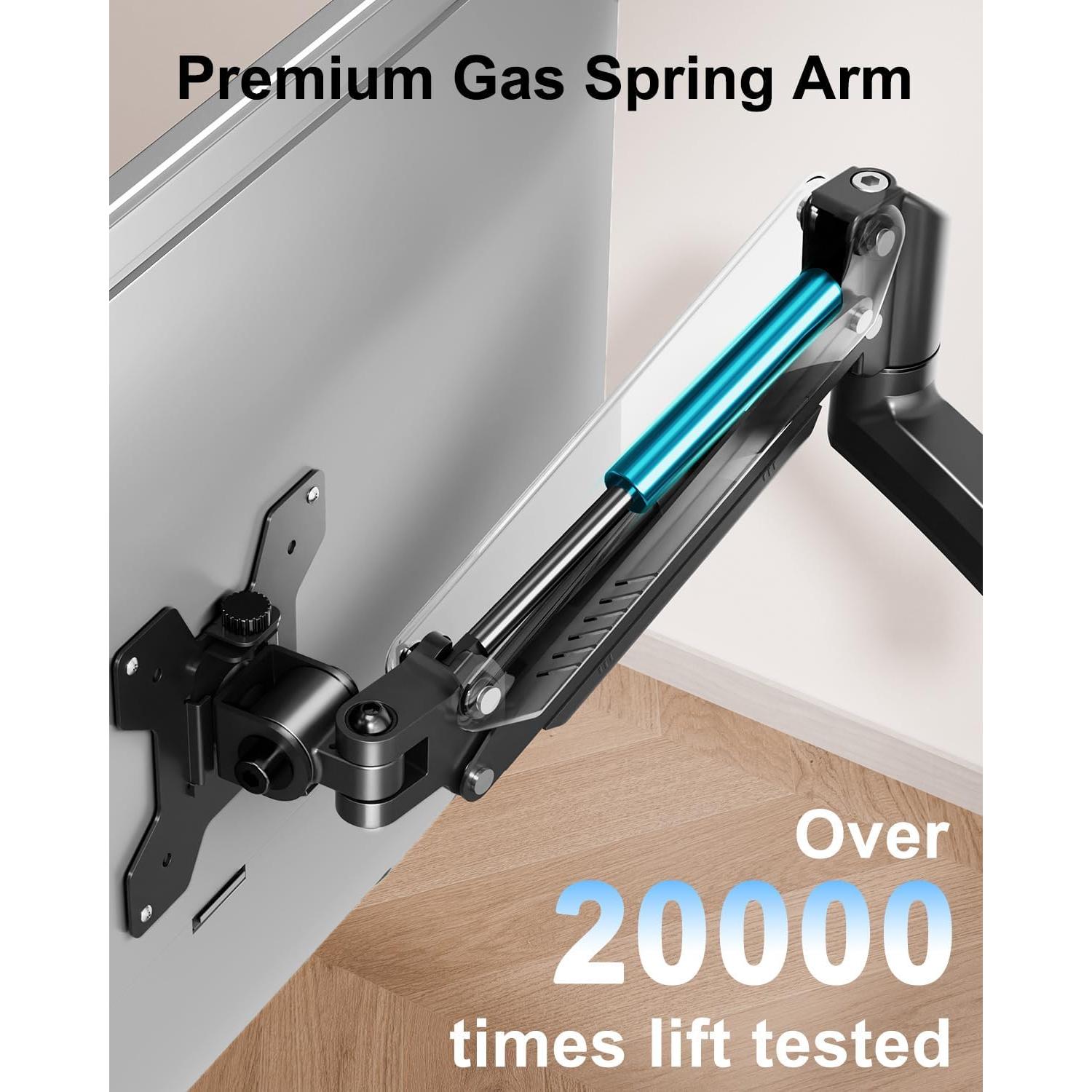 Soporte Doble para Monitor MOUNTUP Ajustable 32" Negro