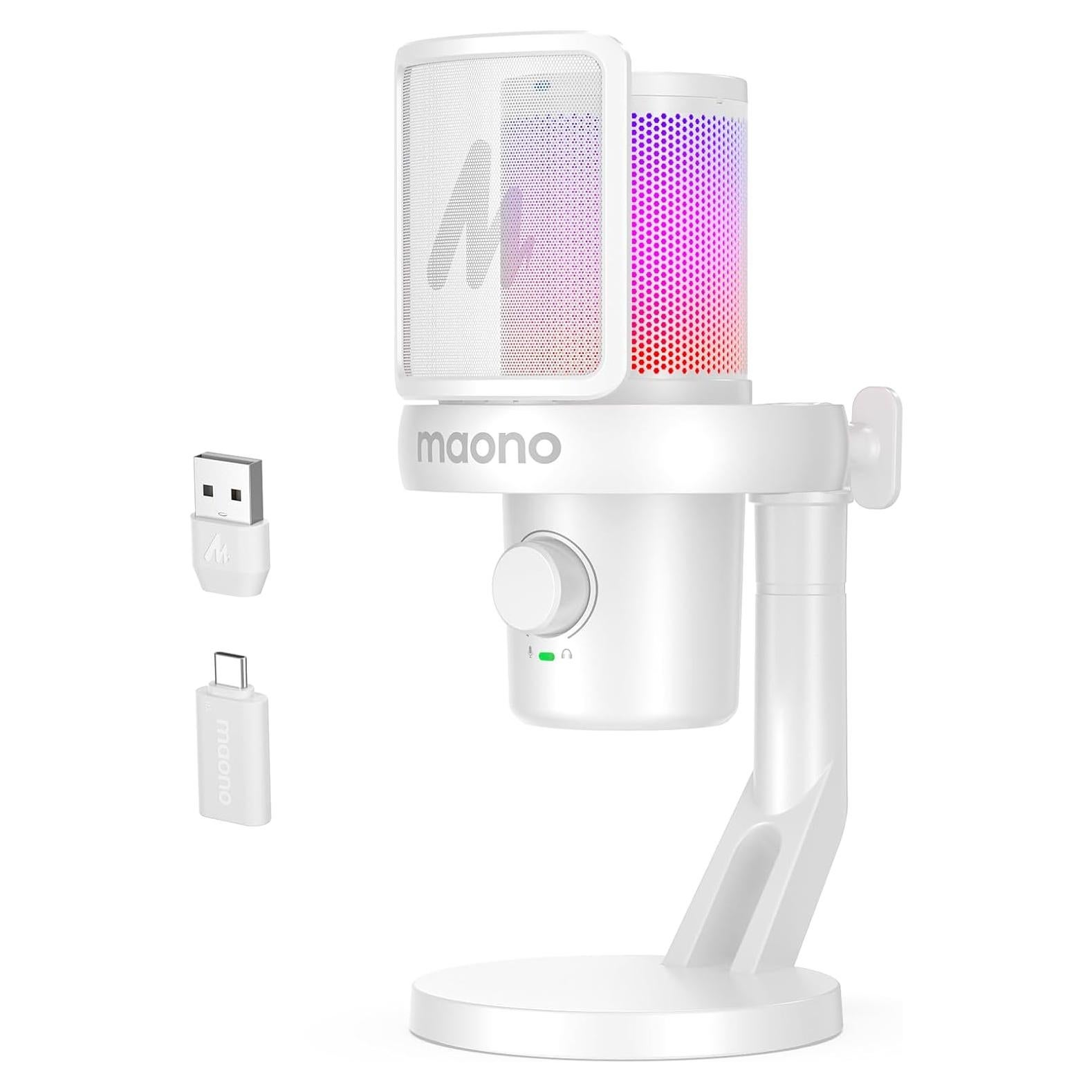 Micrófono Inalámbrico MAONO DM40 para PC, USB, Cancelación de Ruido