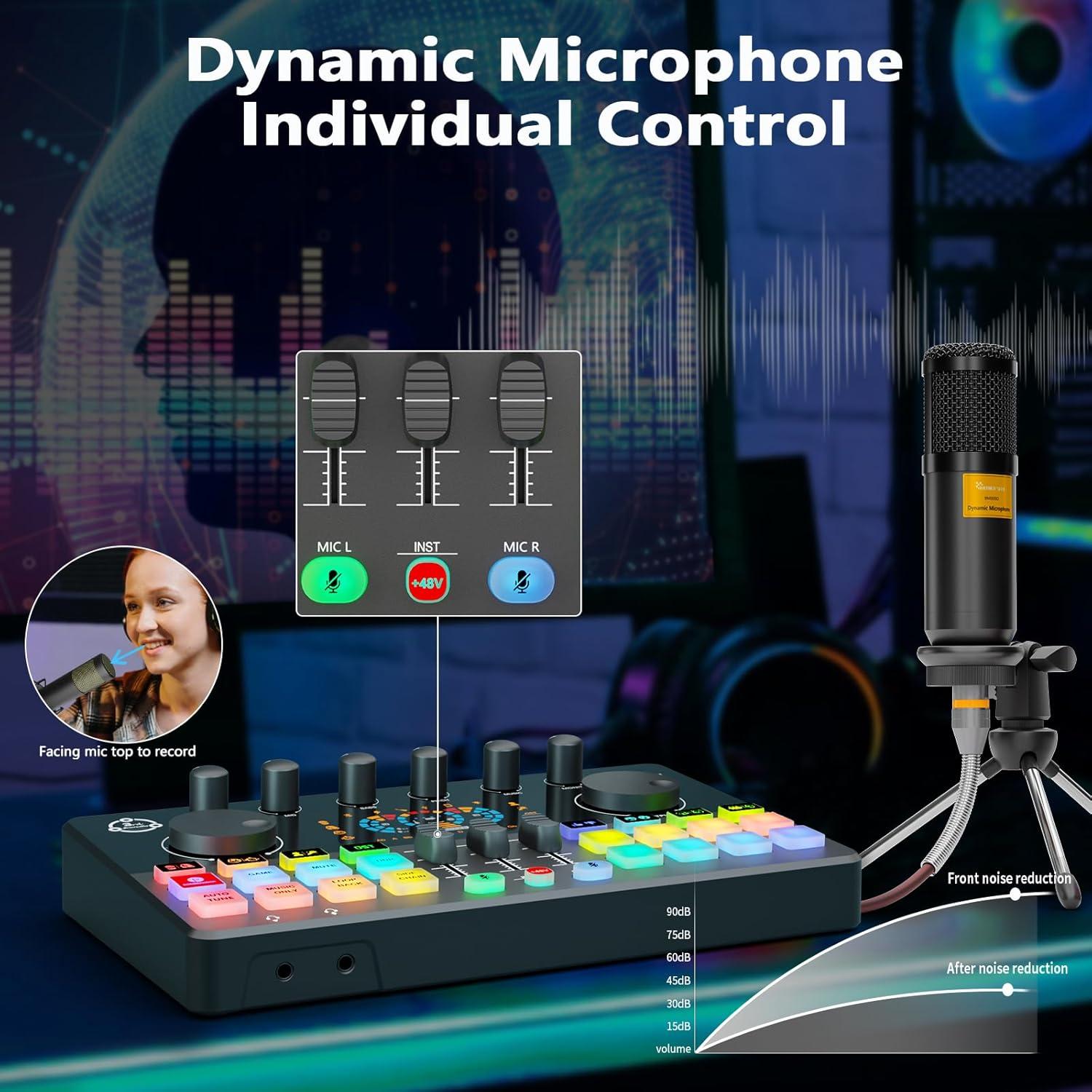 Paquete de Podcast para 2 con Mezclador M100 y Micrófonos XLR