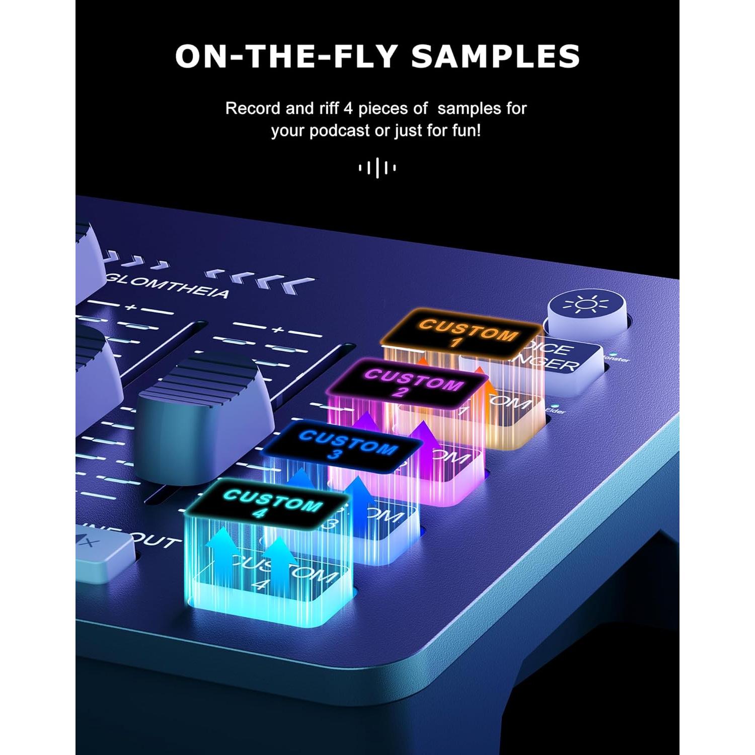 Interfaz de Audio AR011 para Juegos y Streaming - Mezclador con Cambiador de Voz