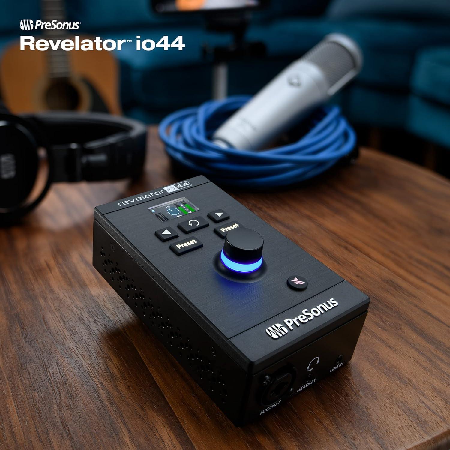 Interfaz de audio USB-C PreSonus Revelator io44 compacta