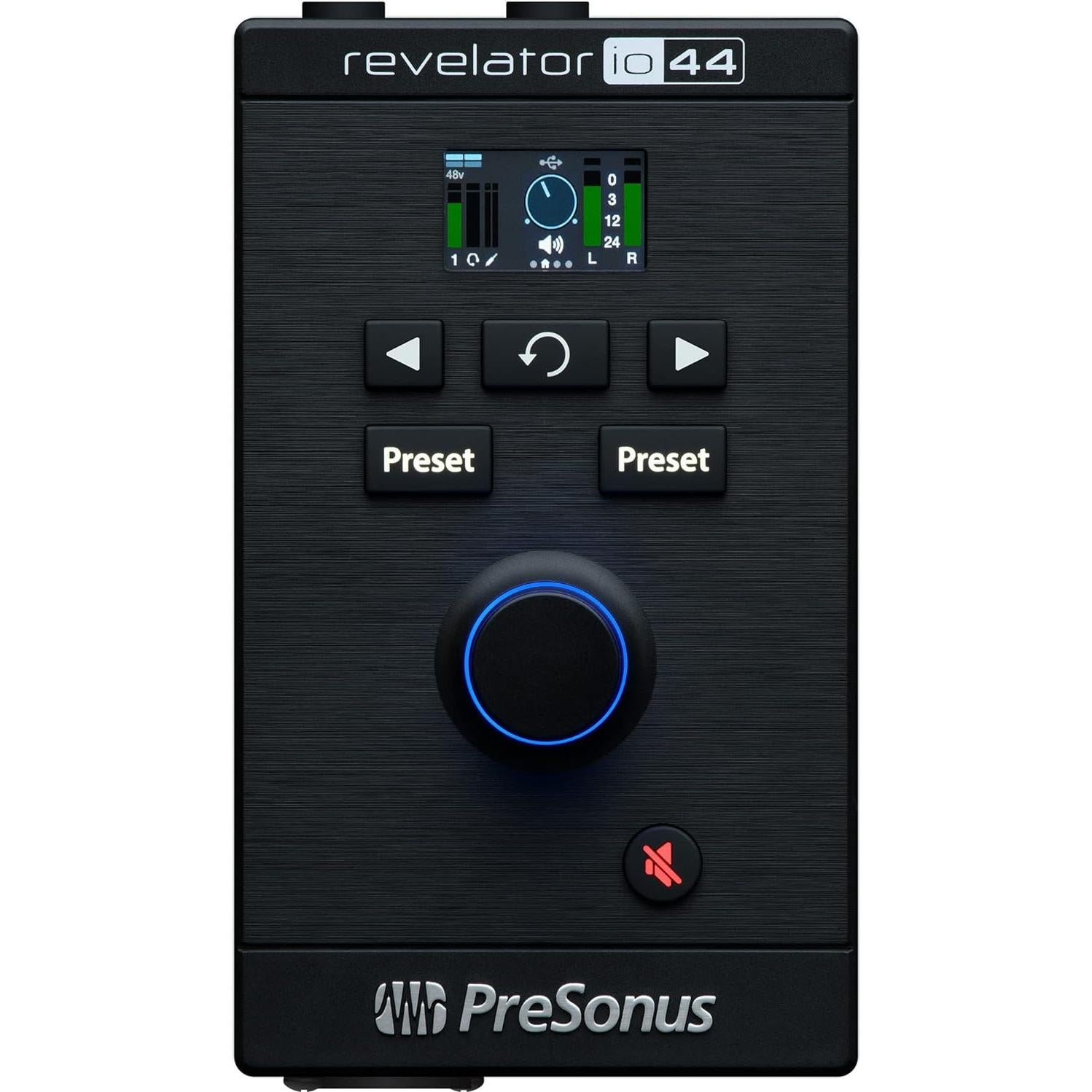 Interfaz de audio USB-C PreSonus Revelator io44 compacta