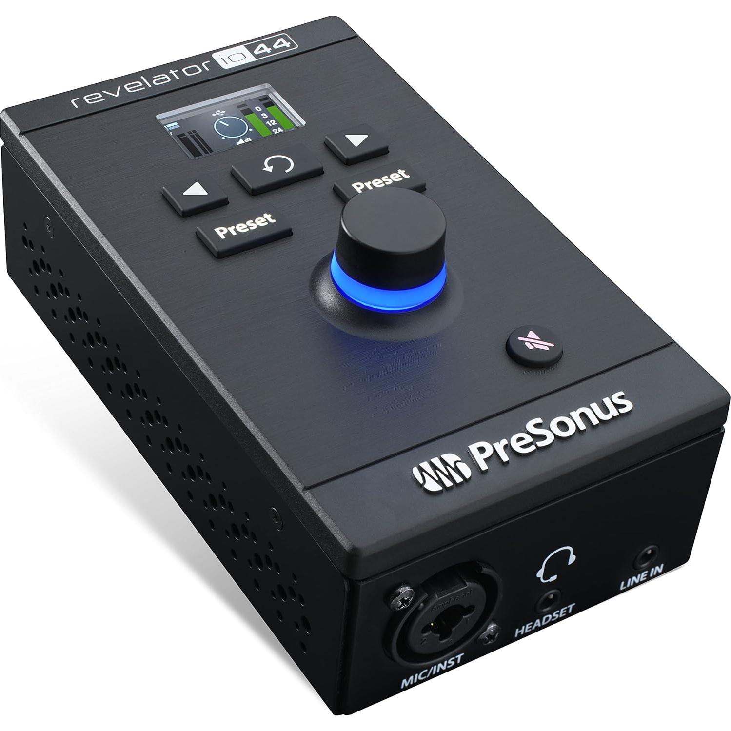 Interfaz de audio USB-C PreSonus Revelator io44 compacta