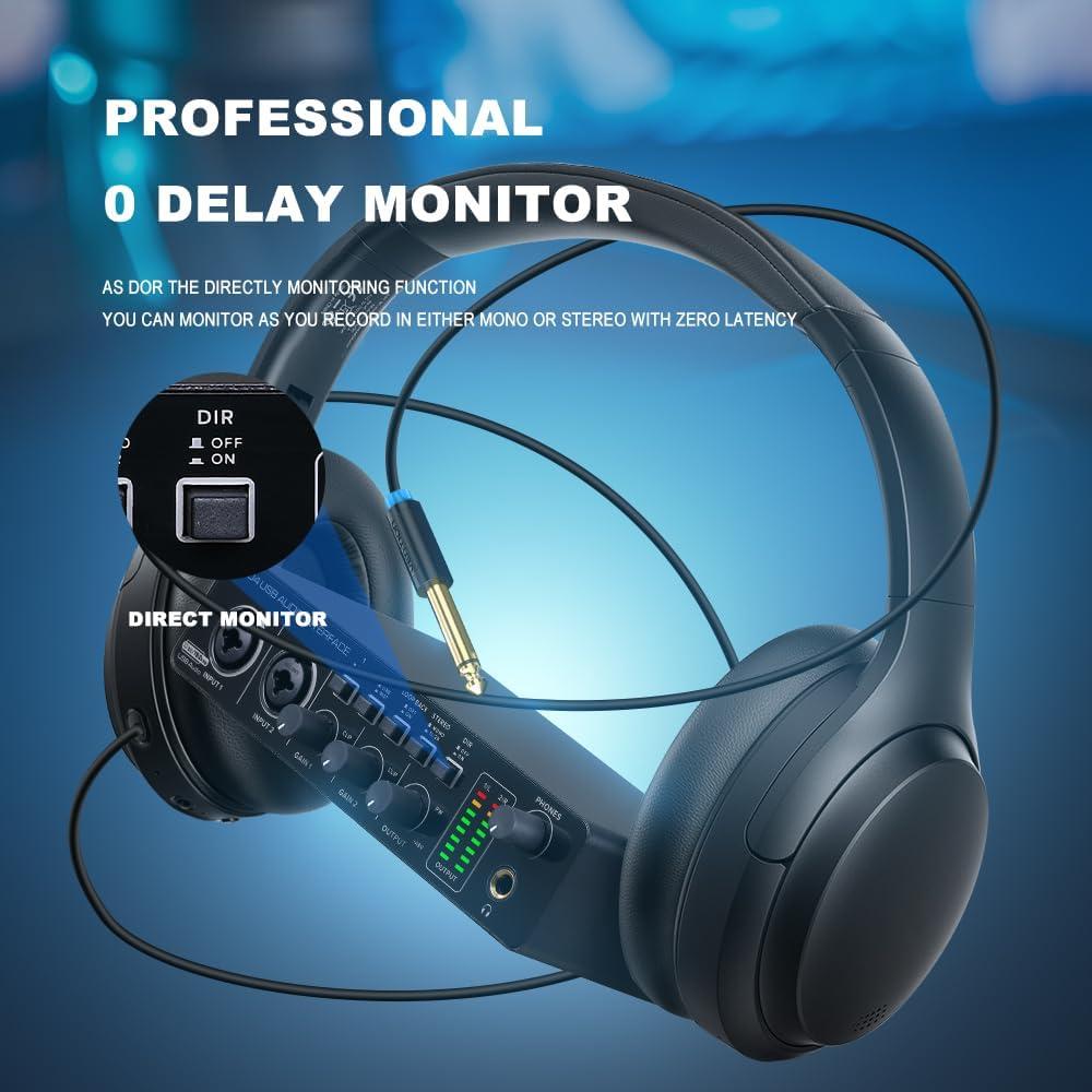 Interfaz de Audio USB BOMGE U204 2x2 para PC y Mac 32Bit/192kHz