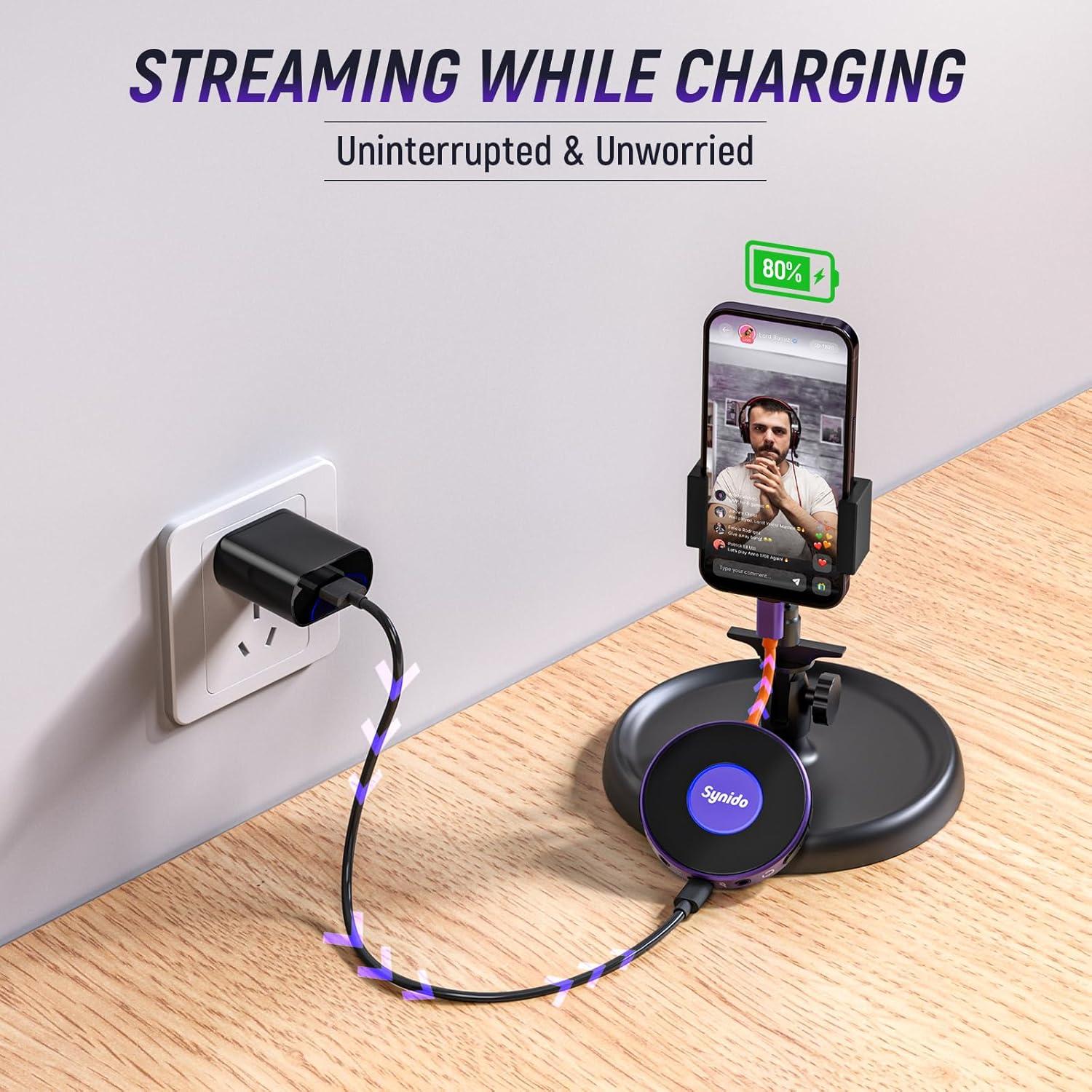 Interfaz de Audio Portátil Synido Live Dock A10 USB-C 24bit 48kHz