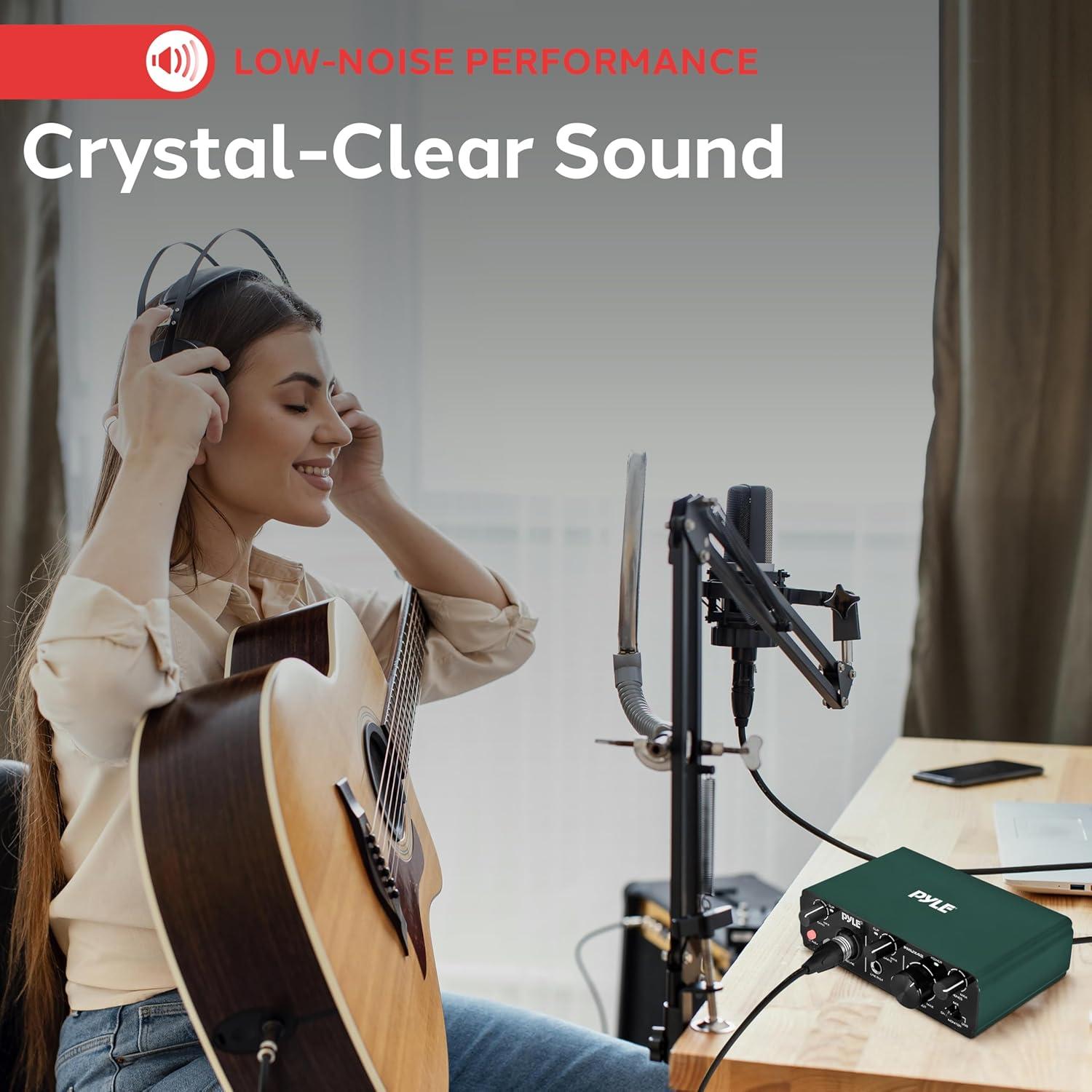 Interfaz de Audio USB Pyle PMUX42.5 2IN 2OUT 24bit/192kHz