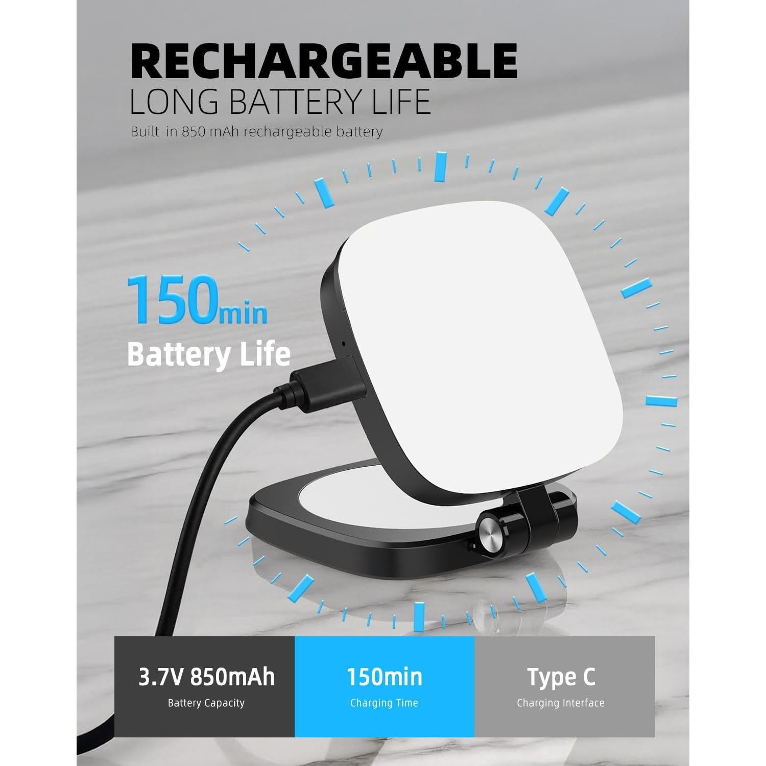 Luz de Anillo Magnética ZOINSHOT FL302BK con 5 Temperaturas