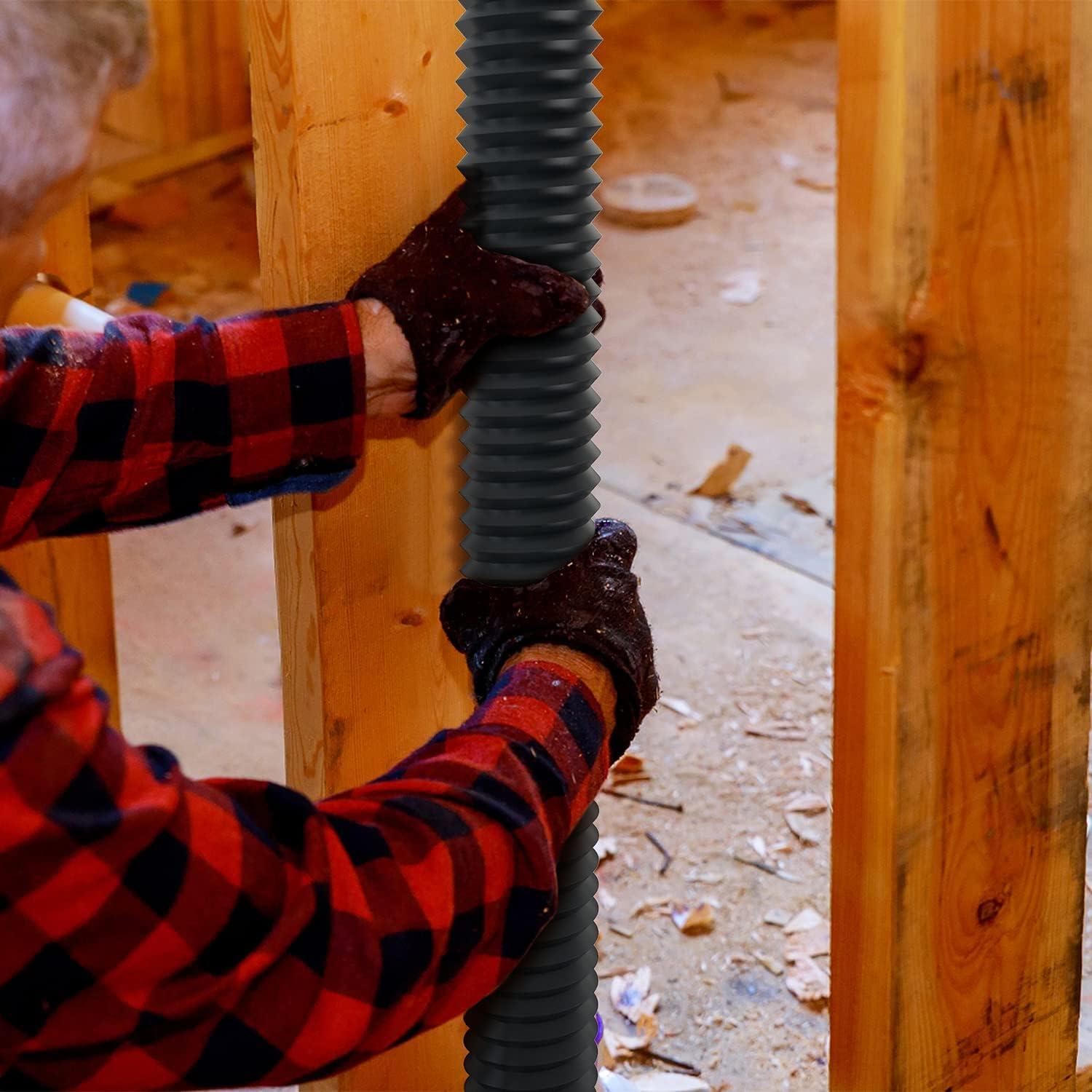 Conducto Flexible 3" iPower 2.44m Aluminio HVAC con Abrazaderas