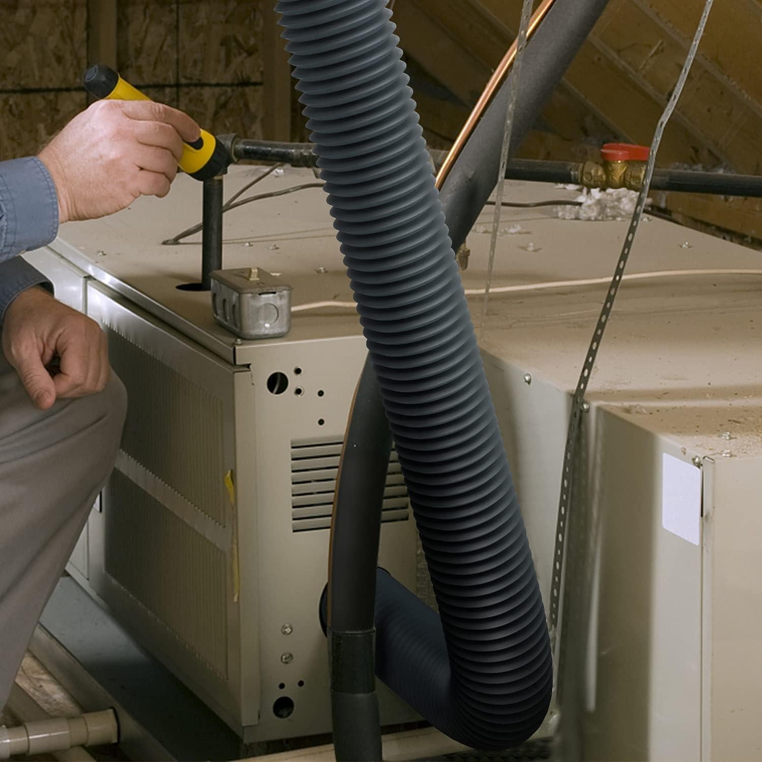 Conducto Flexible 3" iPower 2.44m Aluminio HVAC con Abrazaderas