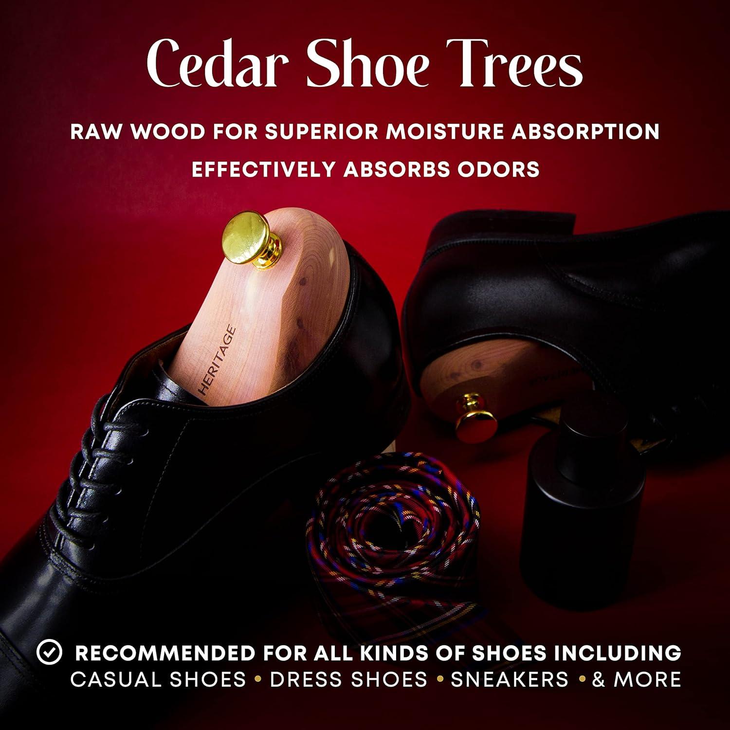 Zapatos de Madera de Cedro Royal Heritage - 1 Paquete - Talla 7-8.5