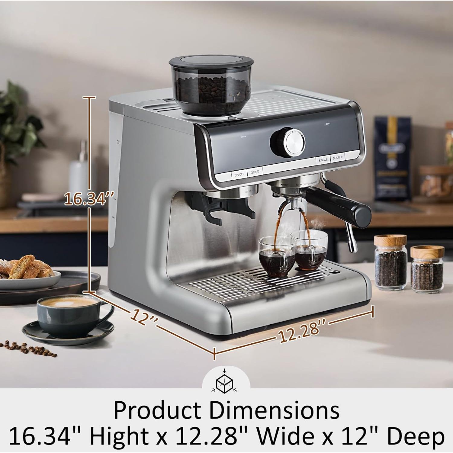 Máquina de Espresso GarveeHome SX-RQ-KJF 20 Bar con Molinillo
