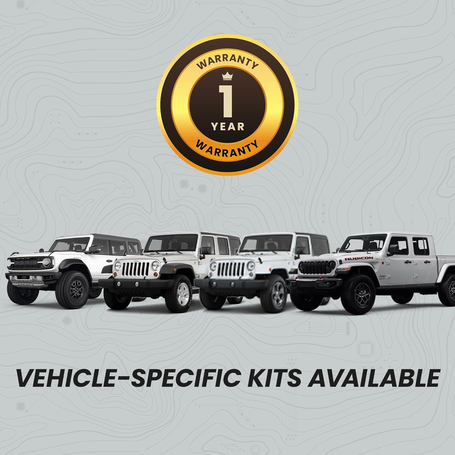 Espejo DVR STINGER STR4K 9.66" 4K UHD con Cámara 2K Jeep Wrangler JL