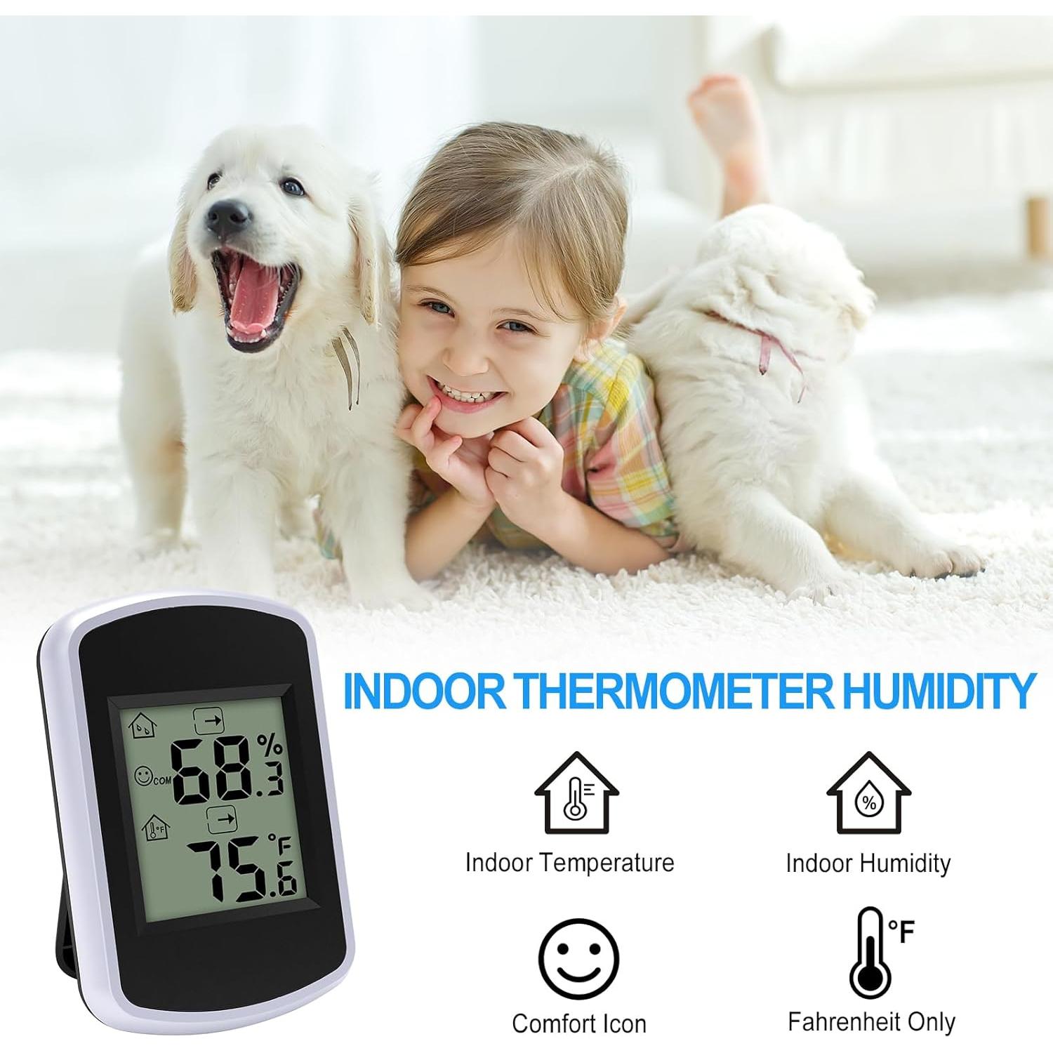 Higrómetro Digital Urageuxy WS0042, Termómetro y Monitor de Humedad