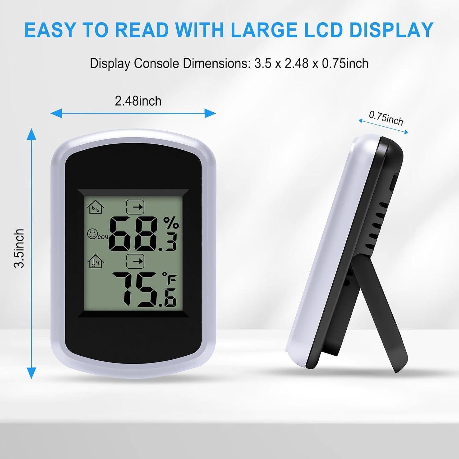 Higrómetro Digital Urageuxy WS0042, Termómetro y Monitor de Humedad