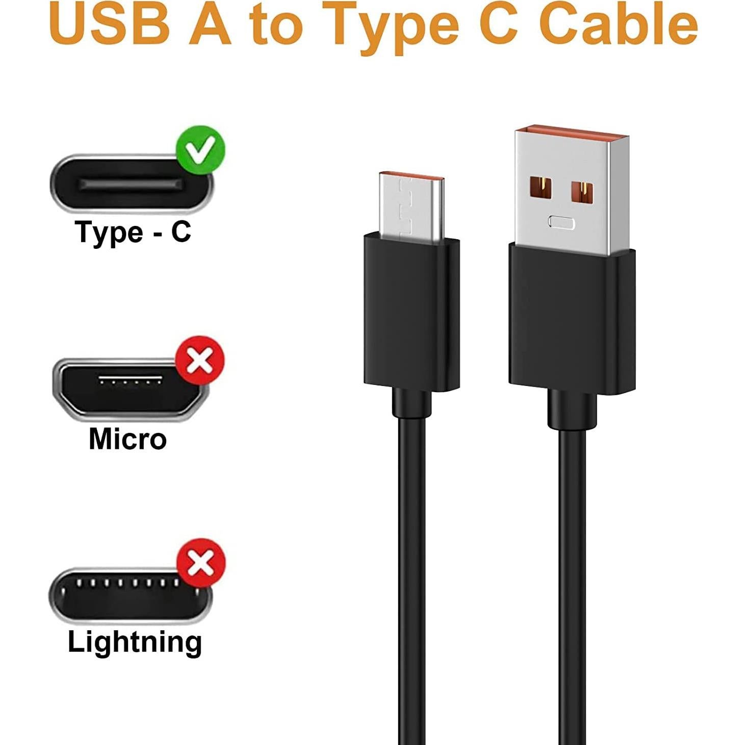 Cable de Carga USB Tipo C Toxaoii 1m para Linternas