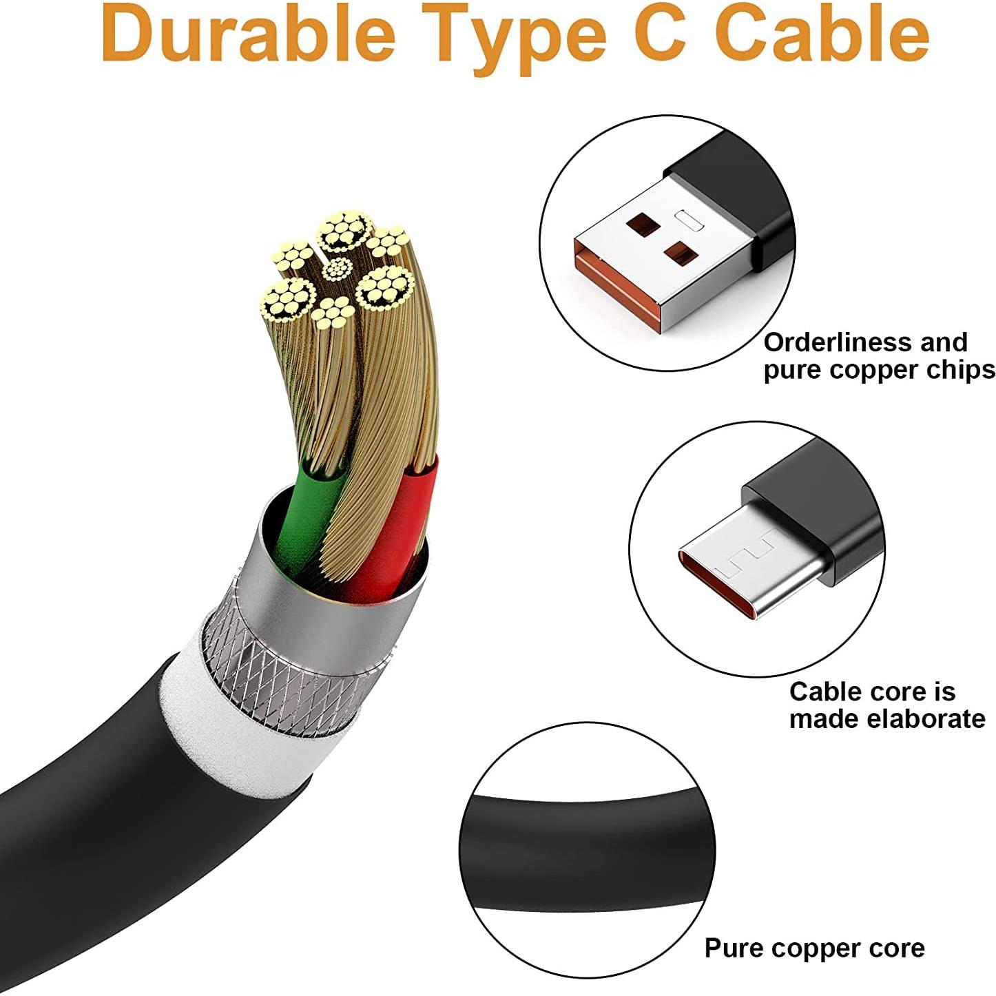 Cable de Carga USB Tipo C Toxaoii 1m para Linternas
