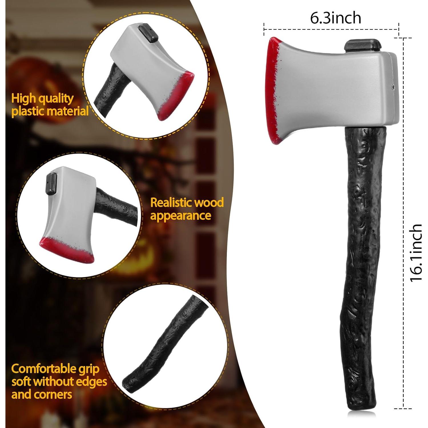 Hacha de Disfraz de Halloween Vicenpal - Accesorio Realista 41x16 cm