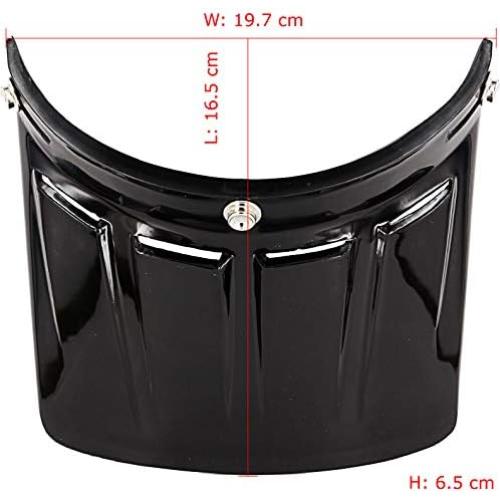 Visera Larga Retro Chern Yueh 3 Botones para Casco Moto