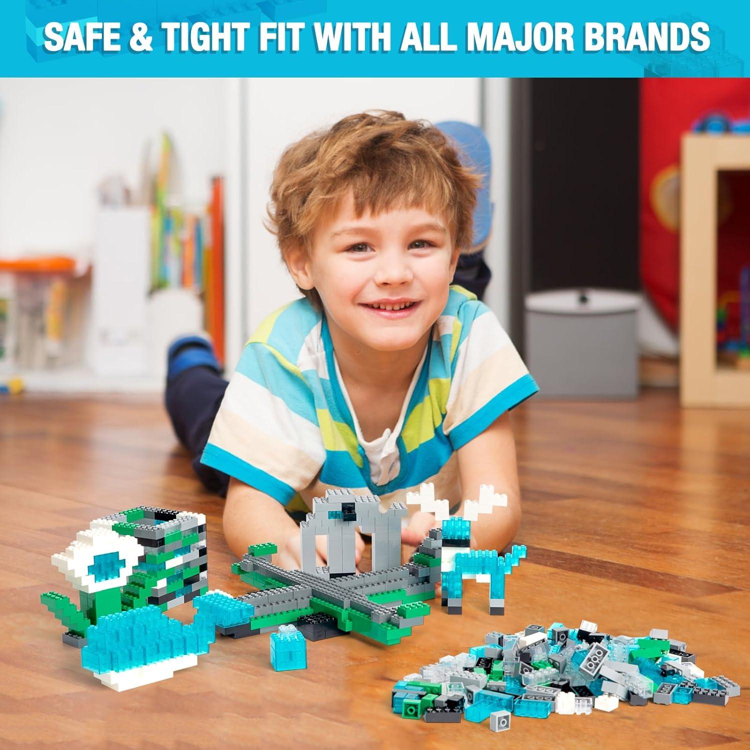 360 Piezas Ladrillos de Construcción Mannidoo 2x4 y 2x2 Negros