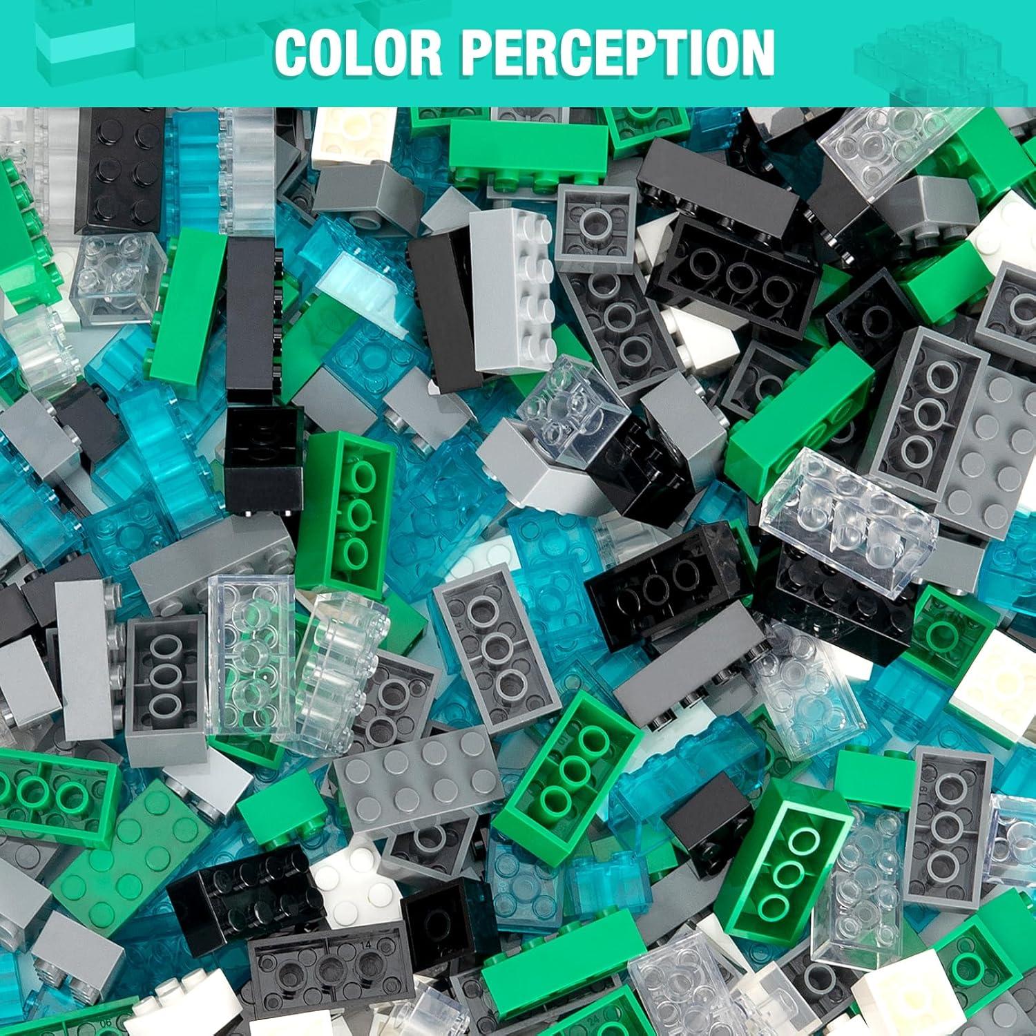 360 Piezas Ladrillos de Construcción Mannidoo 2x4 y 2x2 Negros