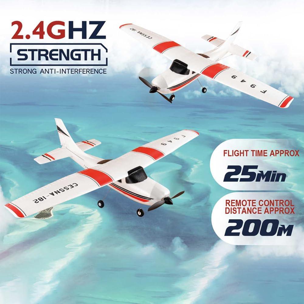 Avión RC F949 EPP 3CH 2.4GHz para Principiantes con 2 Baterías