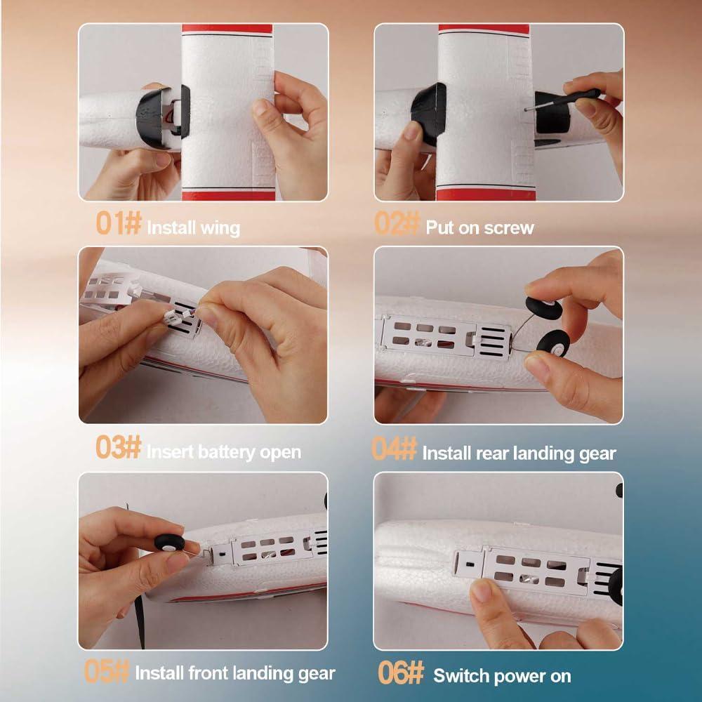 Avión RC F949 EPP 3CH 2.4GHz para Principiantes con 2 Baterías