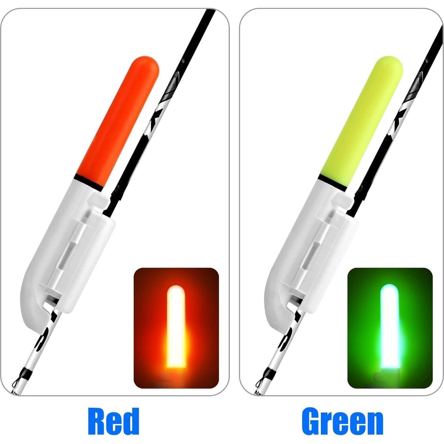 Palitos Brillantes de Pesca TSV, 8 Luces LED Impermeables