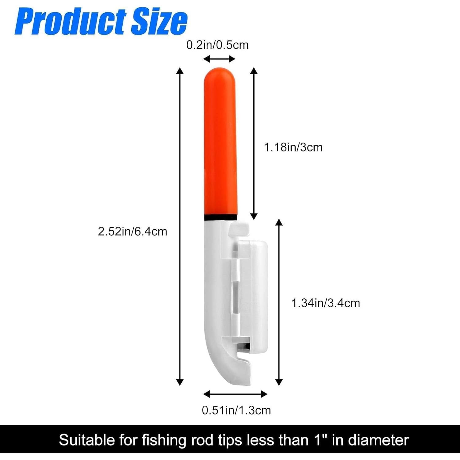 Palitos Brillantes de Pesca TSV, 8 Luces LED Impermeables