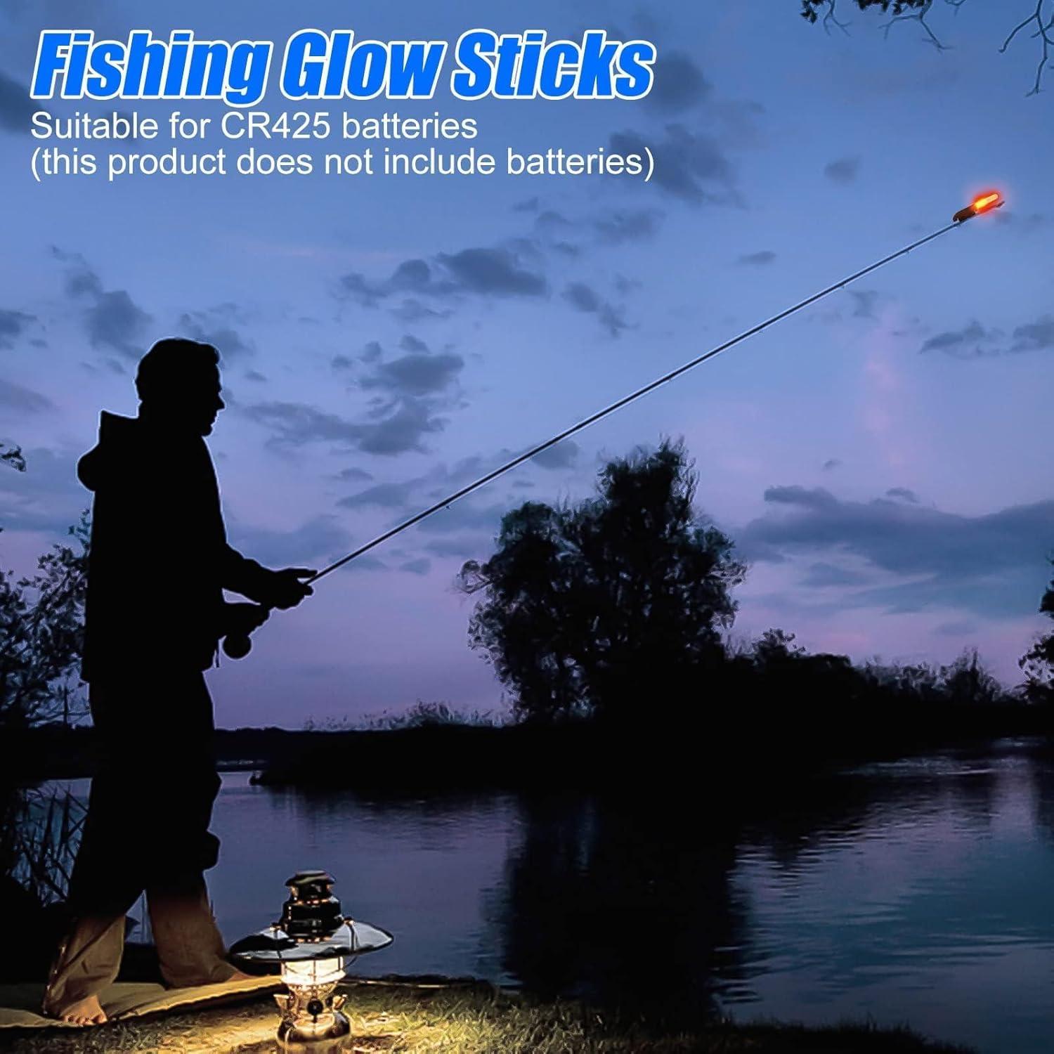 Palitos Brillantes de Pesca TSV, 8 Luces LED Impermeables