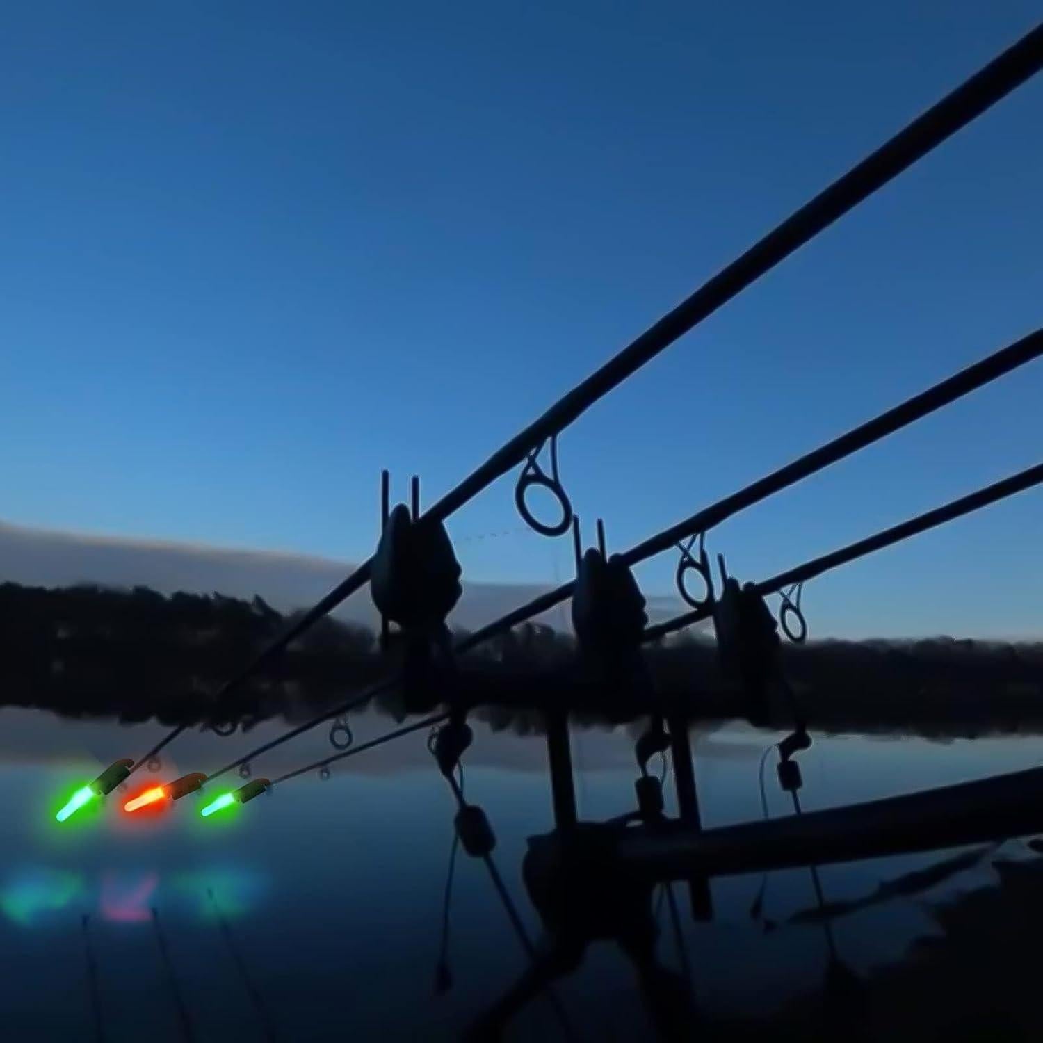Palitos Brillantes de Pesca TSV, 8 Luces LED Impermeables