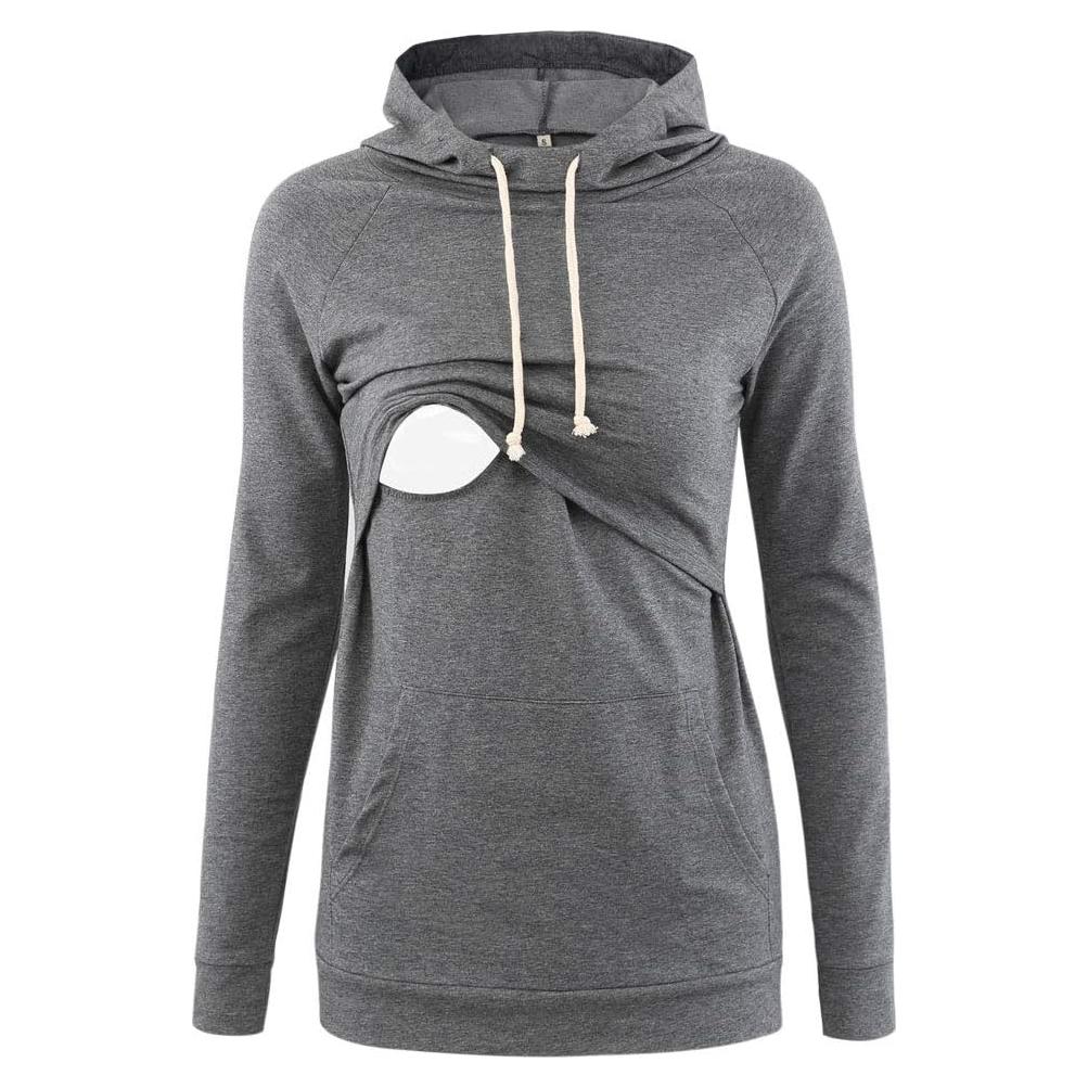 Sudadera de Lactancia Liu & Qu con Capucha para Mujeres