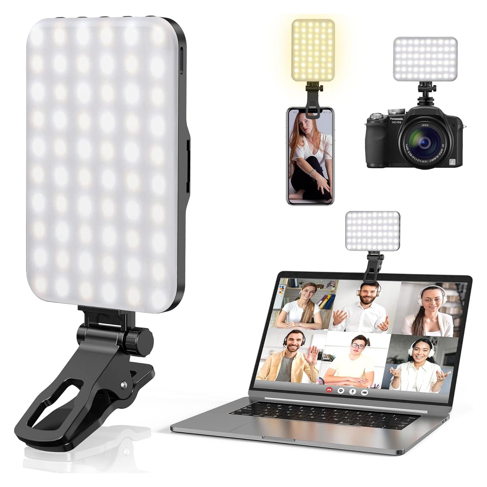 Luz de Selfie Anautin D6 60 LED 2200mAh 7 Modos Brillo