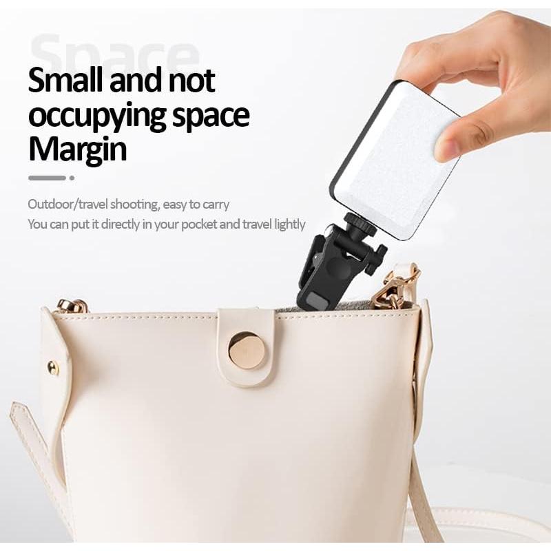 Clip de Luz Selfie Recargable Boyingkeji Negro LED Ajustable