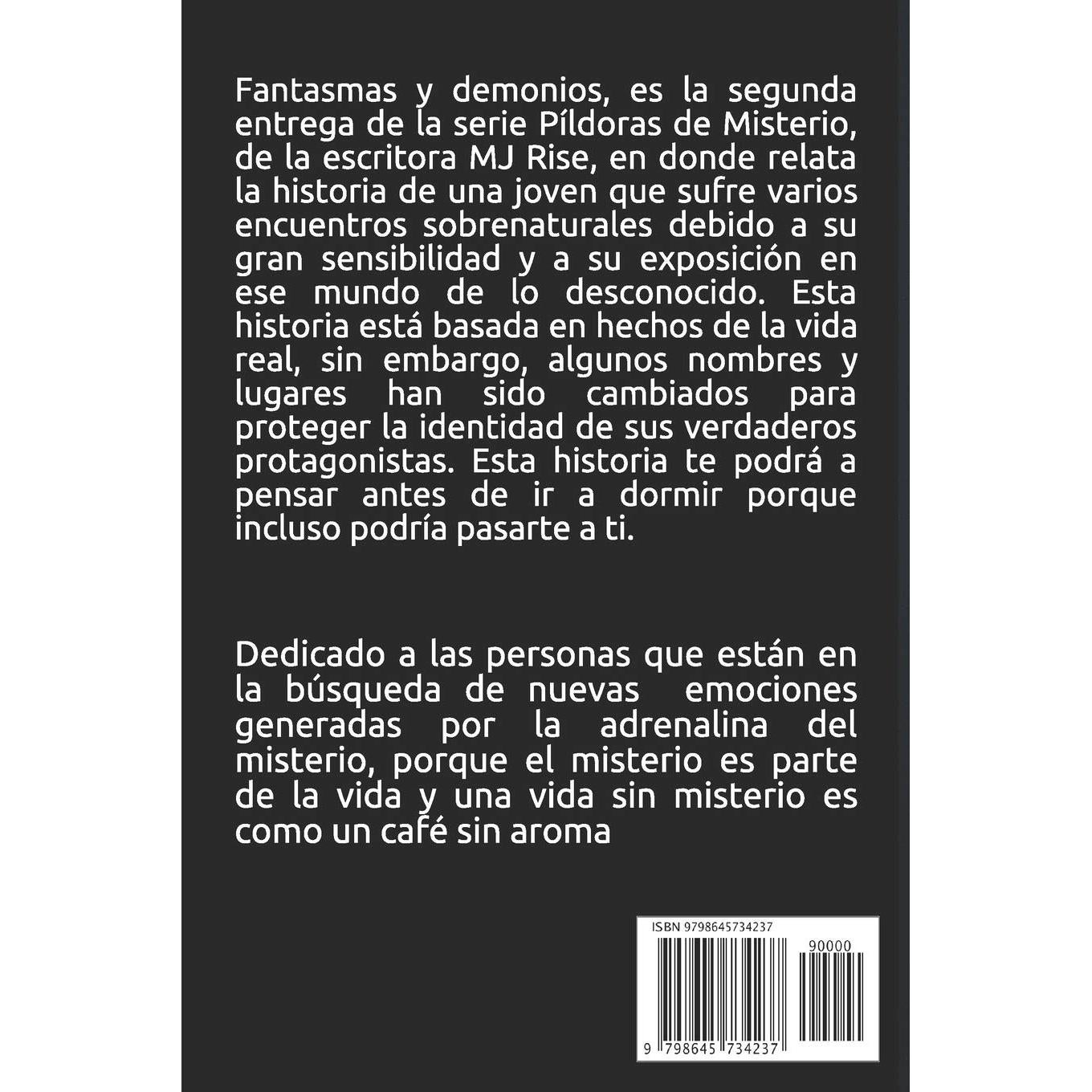 FANTASMAS Y DEMONIOS: UN LIBRO DE MISTERIO Y TERROR (PÍLDORAS DE MISTERIO) (Spanish Edition)
