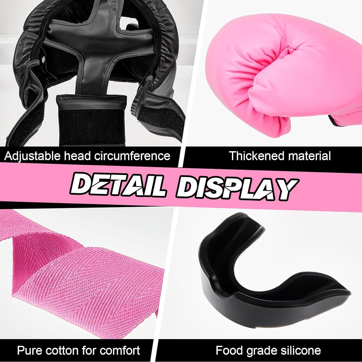 Set de Boxeo para Niños Kanayu 12 Pcs con Casco y Guantes