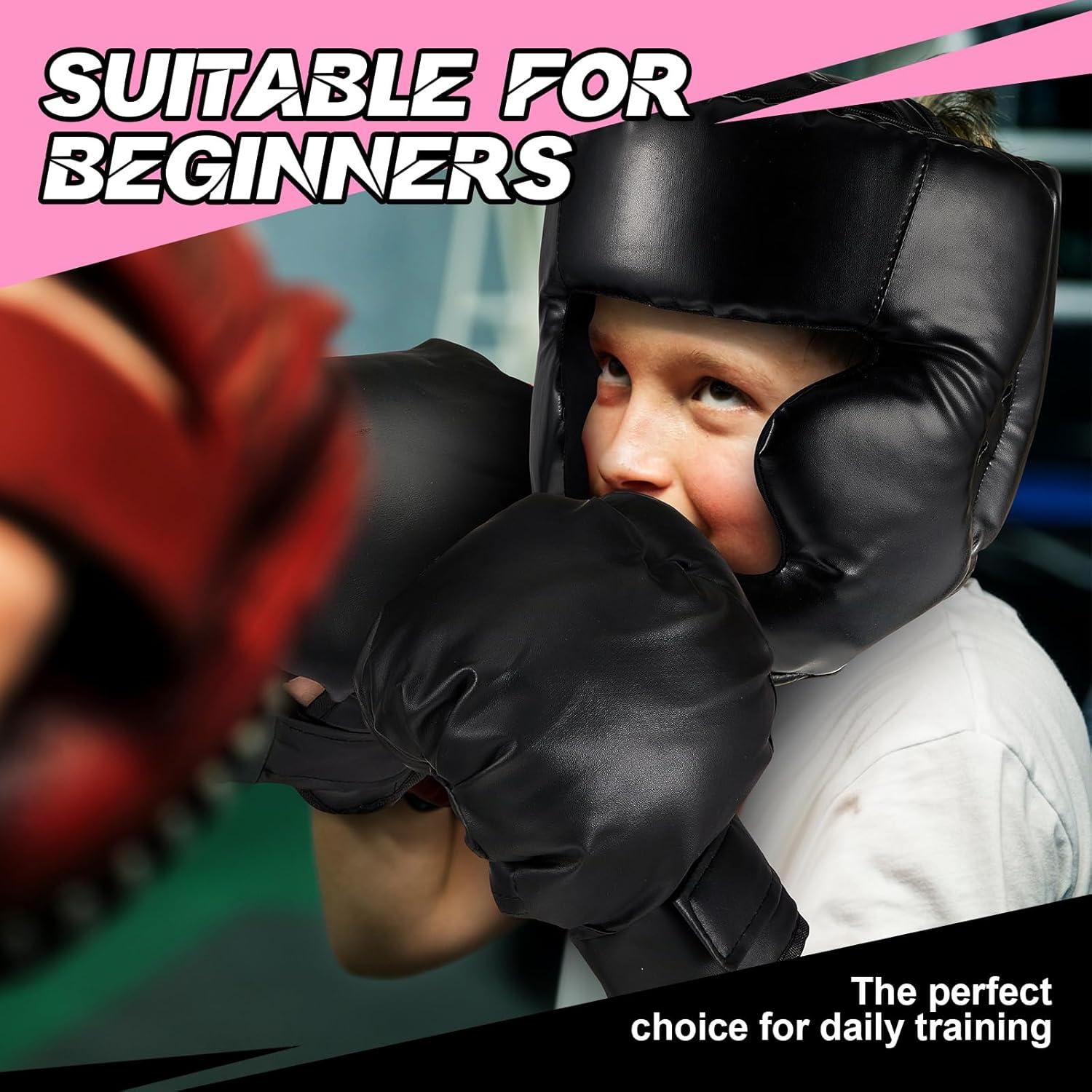 Set de Boxeo para Niños Kanayu 12 Pcs con Casco y Guantes