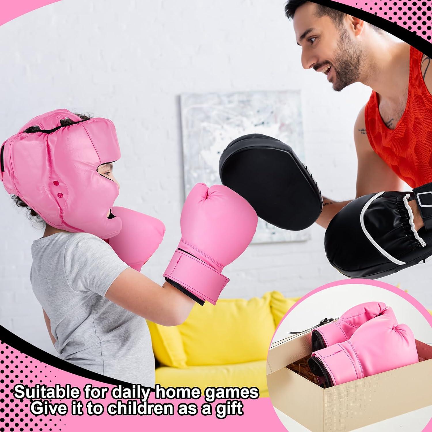 Set de Boxeo para Niños Kanayu 12 Pcs con Casco y Guantes