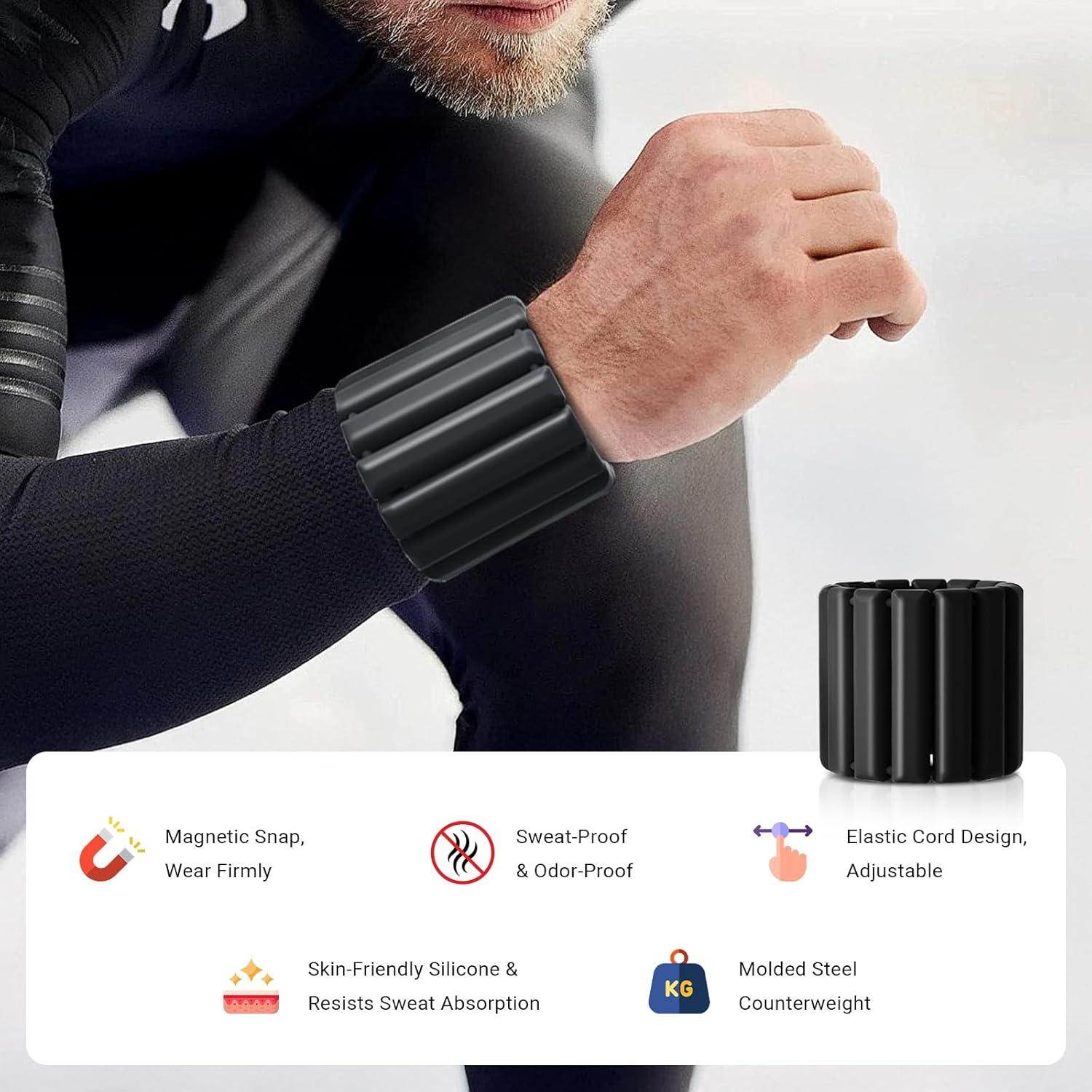 Pesas de Muñeca y Tobillo Li Fitness Ajustables 0.45 kg