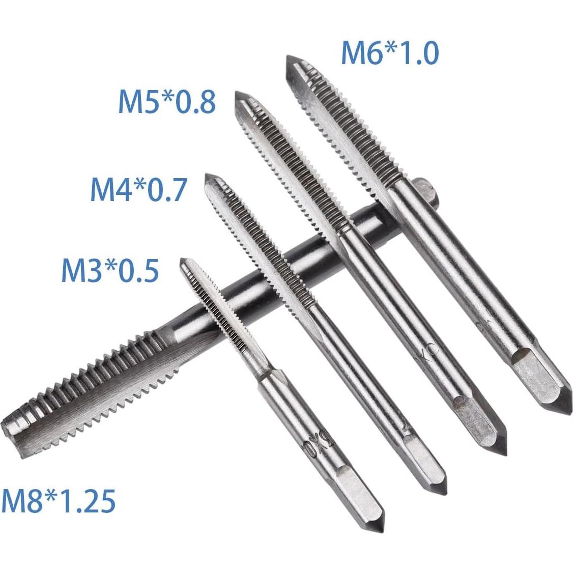 Juego de Llave de Grifo Wolfride M3 M4 M5 M6 M8 con Mango en T