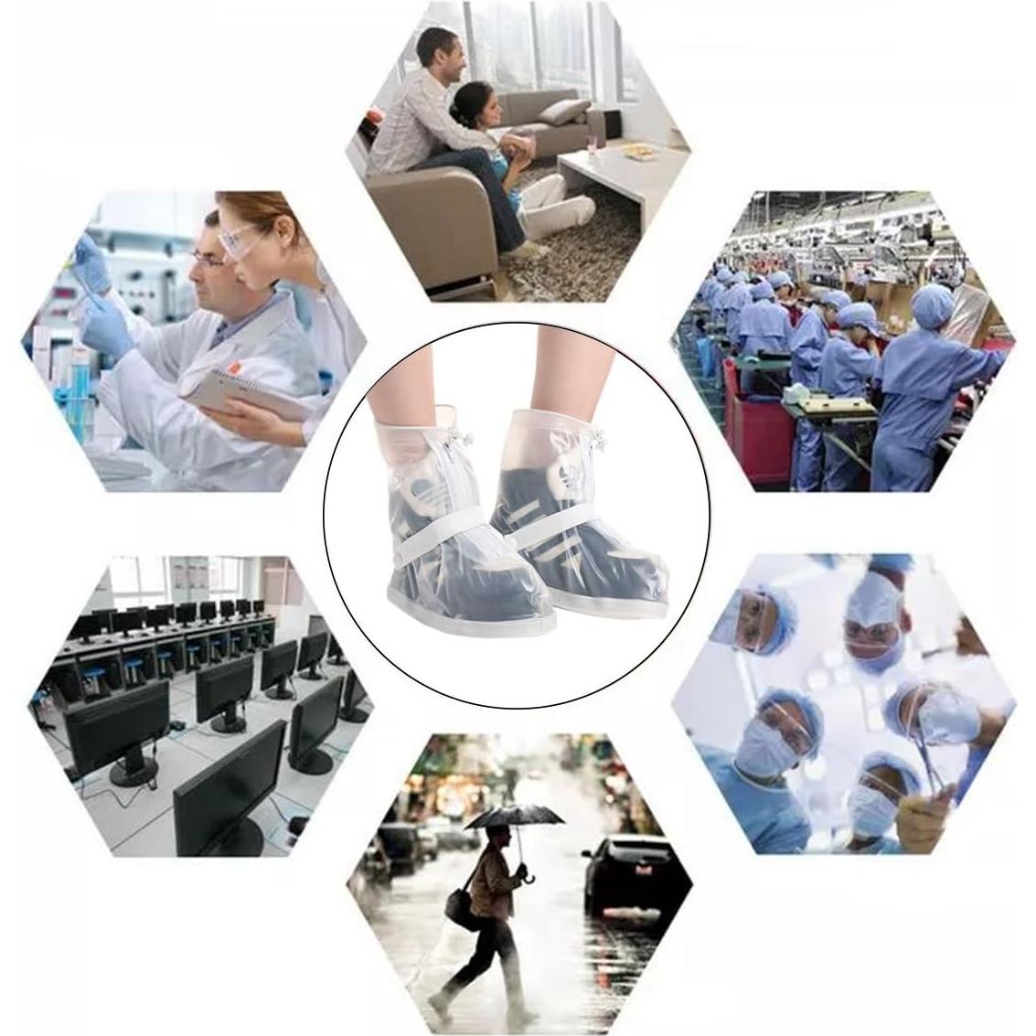 Cubierta de Zapato de Lluvia Impermeable VXAR - Talla M