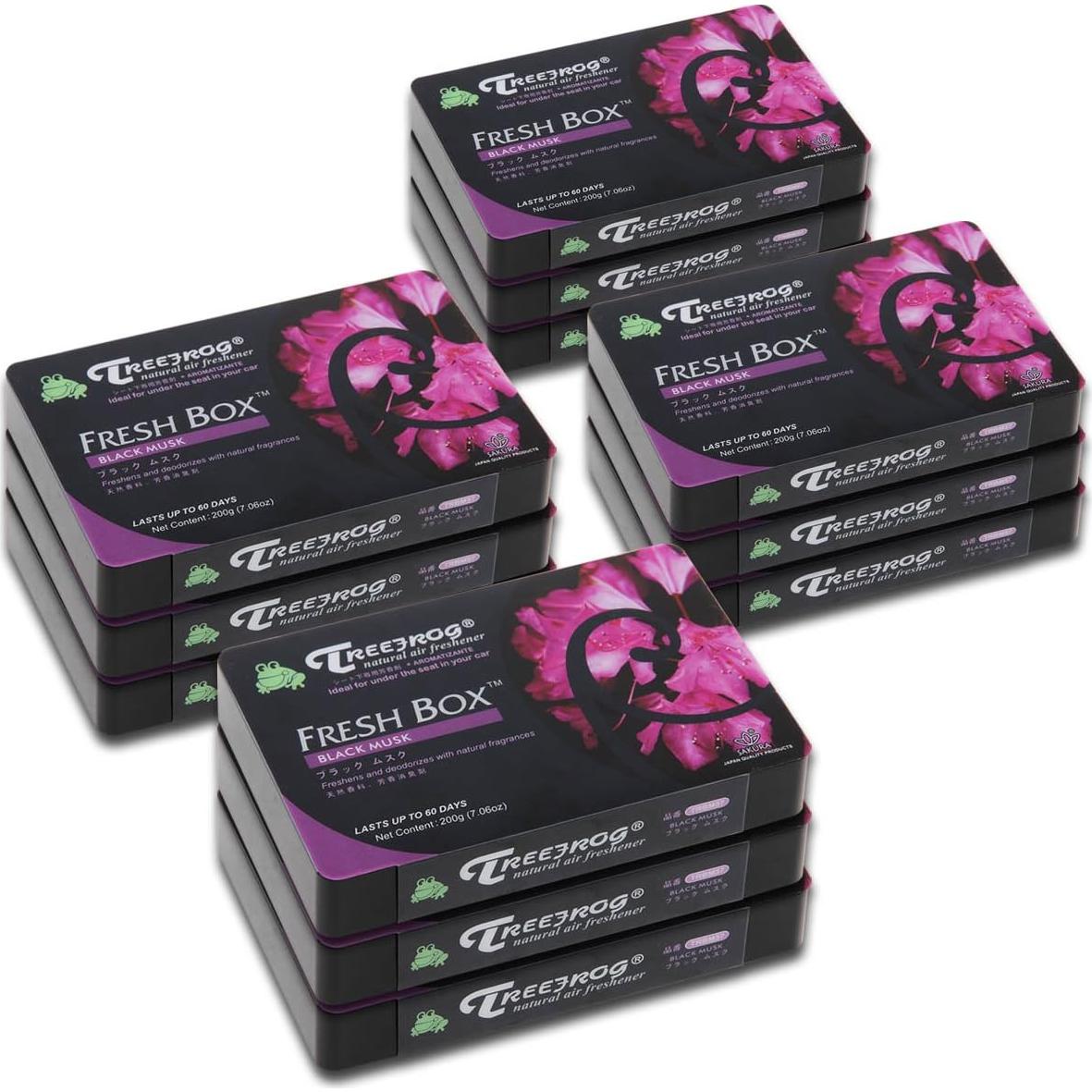 Ambientador Gel Auto Dynasty Aroma Almizcle Negro 12 Pzas