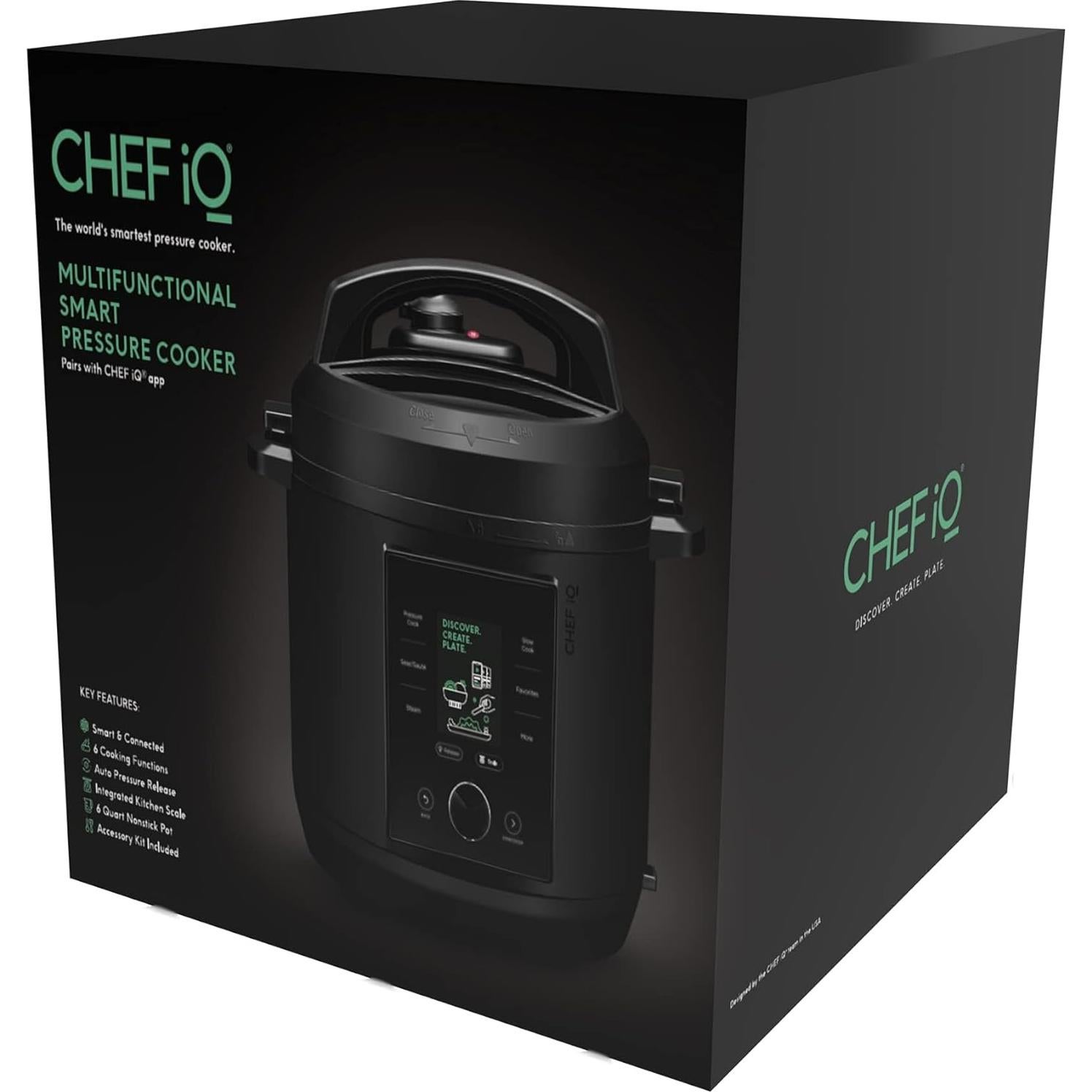 Olla de Presión Inteligente CHEF iQ 6L con WiFi y Balanza