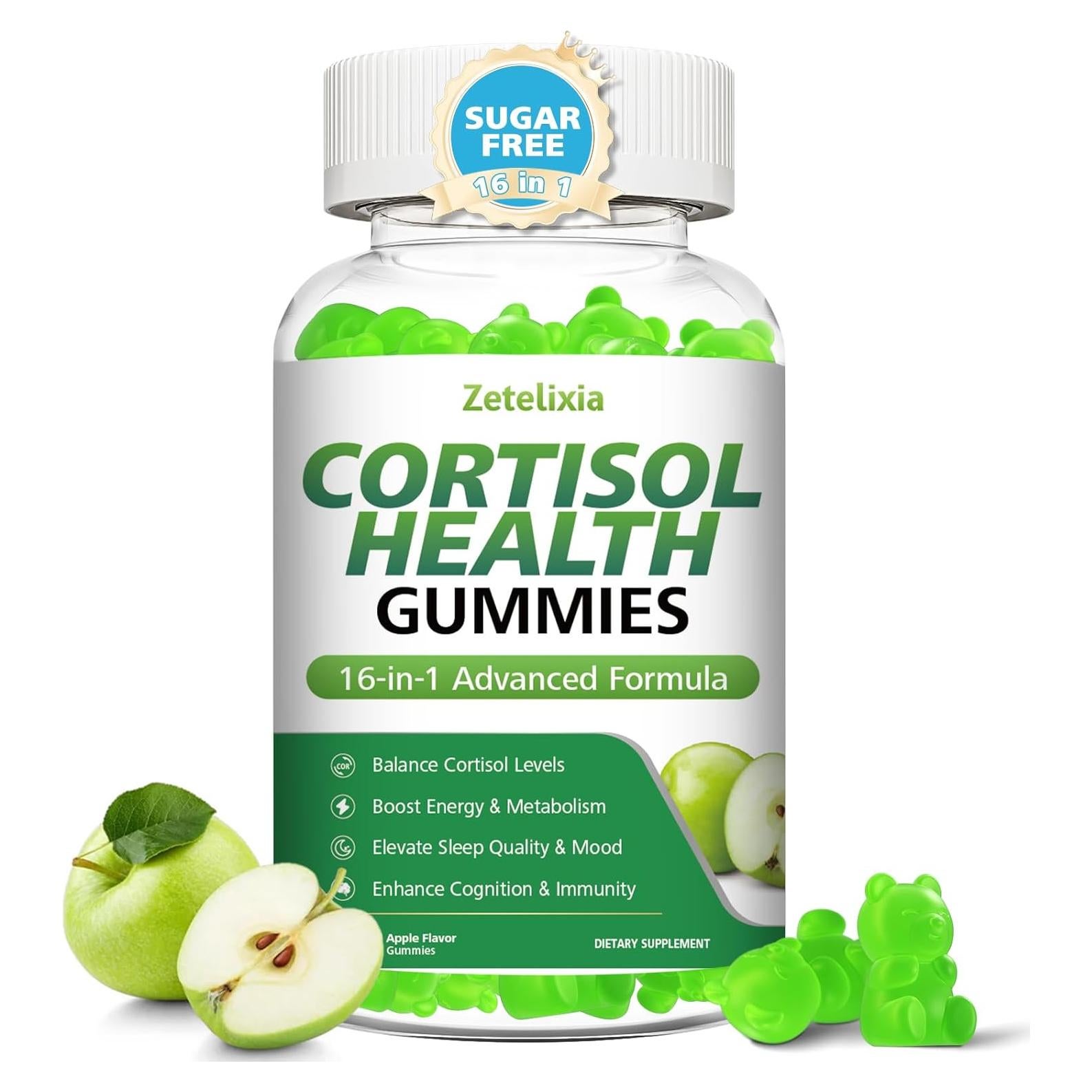 Gomitas de Cortisol Zetelixia 60 Unidades Sabor Manzana