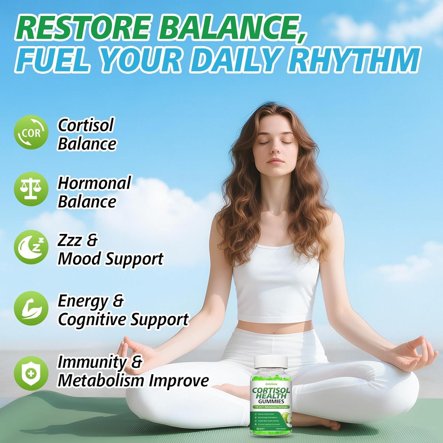 Gomitas de Cortisol Zetelixia 60 Unidades Sabor Manzana