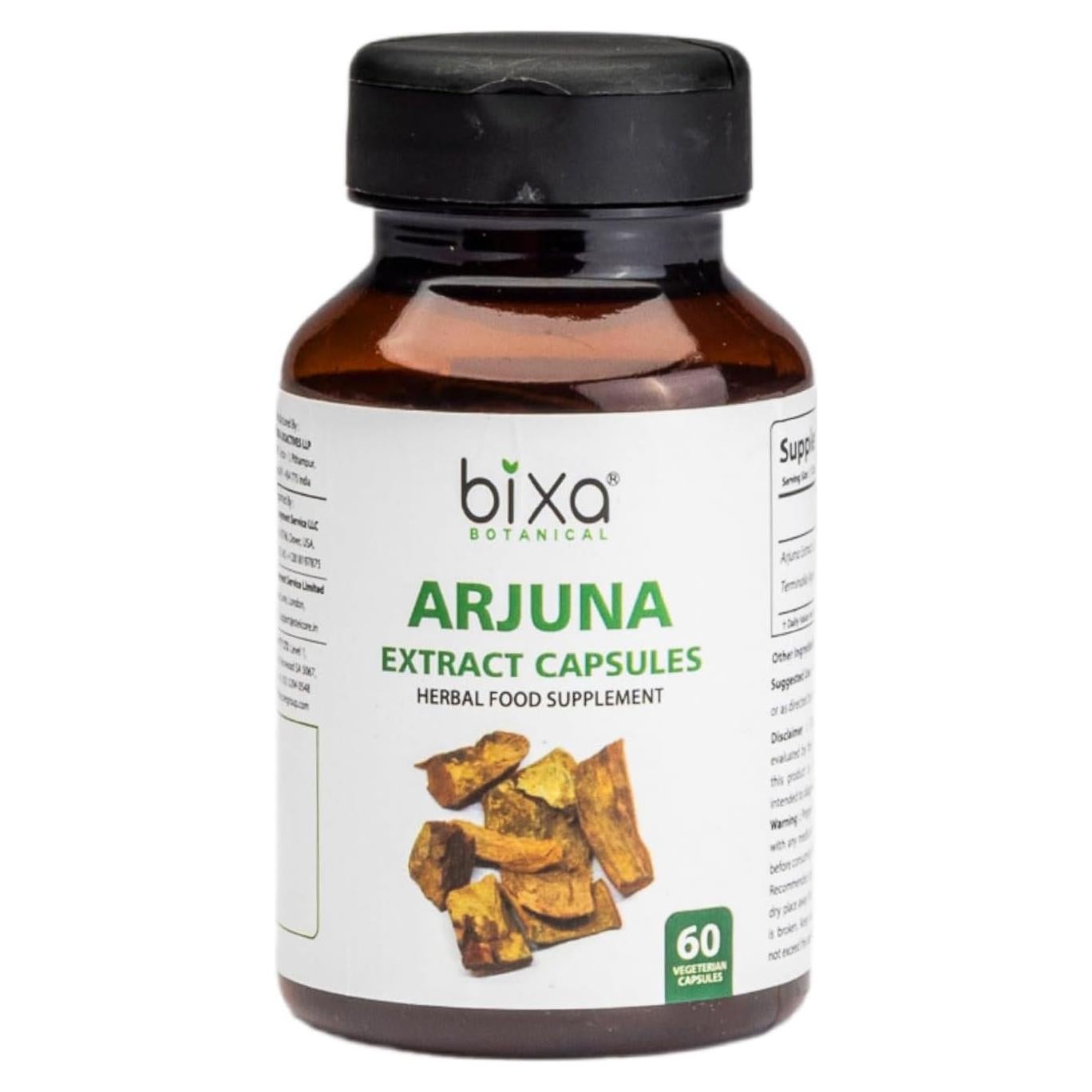 Suplemento Herbal Bixa Botanical Arjuna 60 Cápsulas Veganas