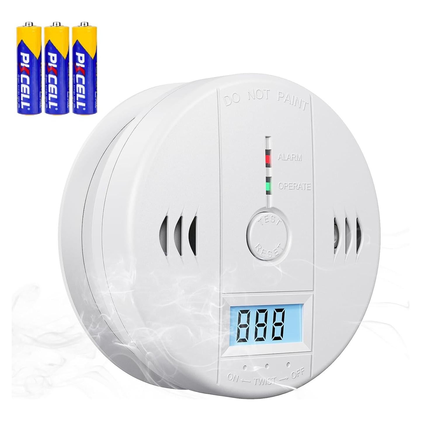 Detector de Monóxido de Carbono Deller WJ-CO999 con Pantalla LED