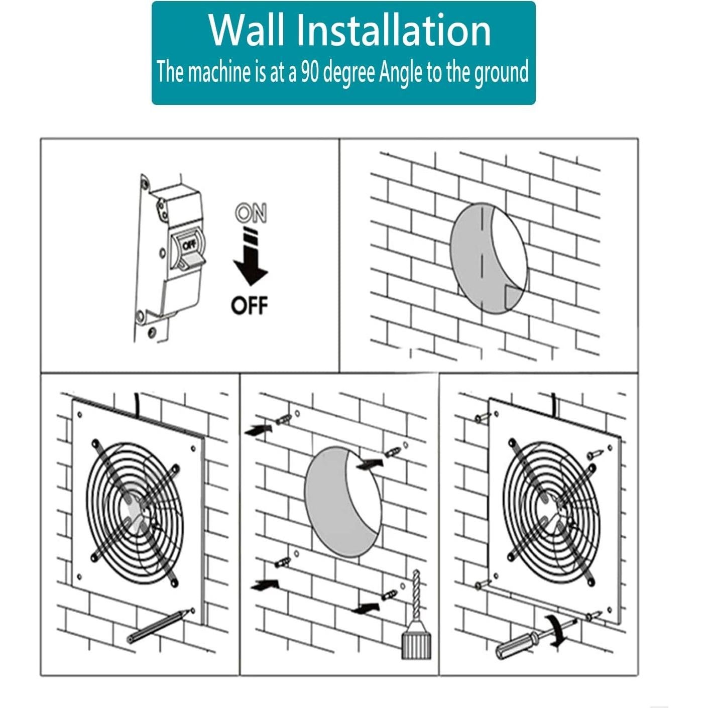 Ventilador de Escape Nalle 15 cm 40W para Baño y Cocina
