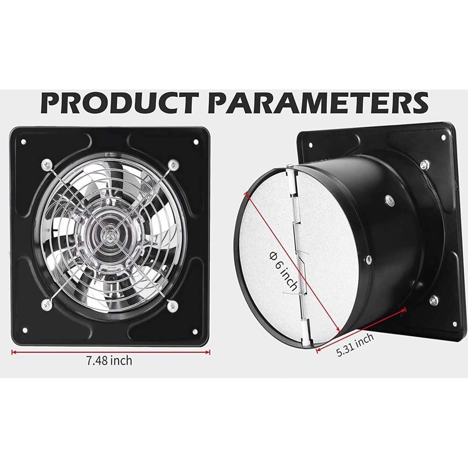 Ventilador de Escape Nalle 15 cm 40W para Baño y Cocina