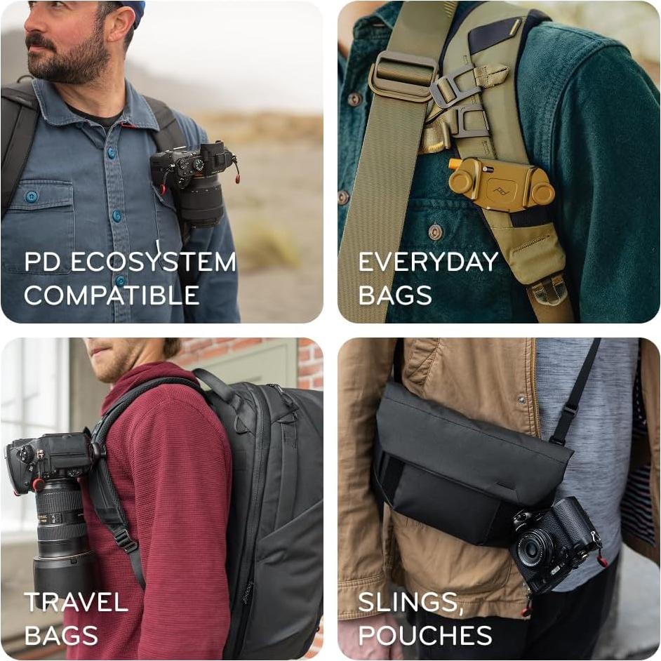 Clip de Cámara Capture V3 Peak Design Negro - Soporta 90.72 kg