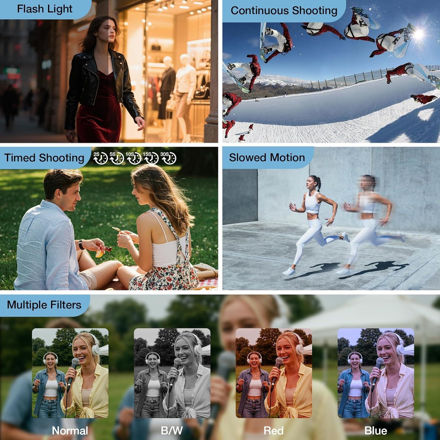 Cámara Digital 5K Luluckck WD08PRO 75MP WiFi Pantalla 3"